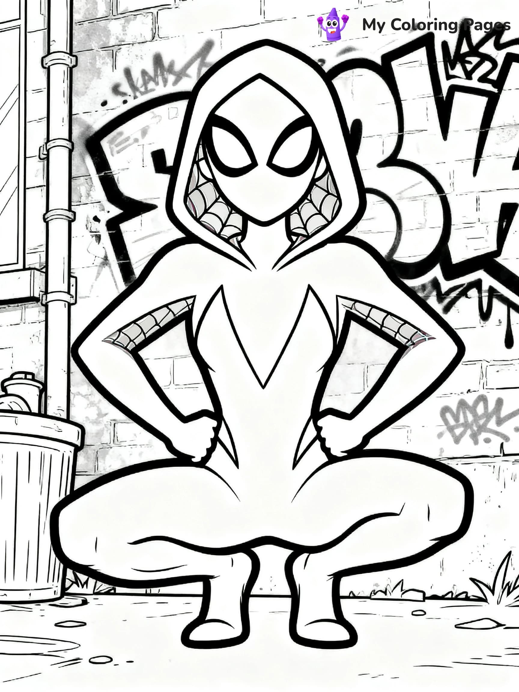 Spider Woman Coloring Pages - 12