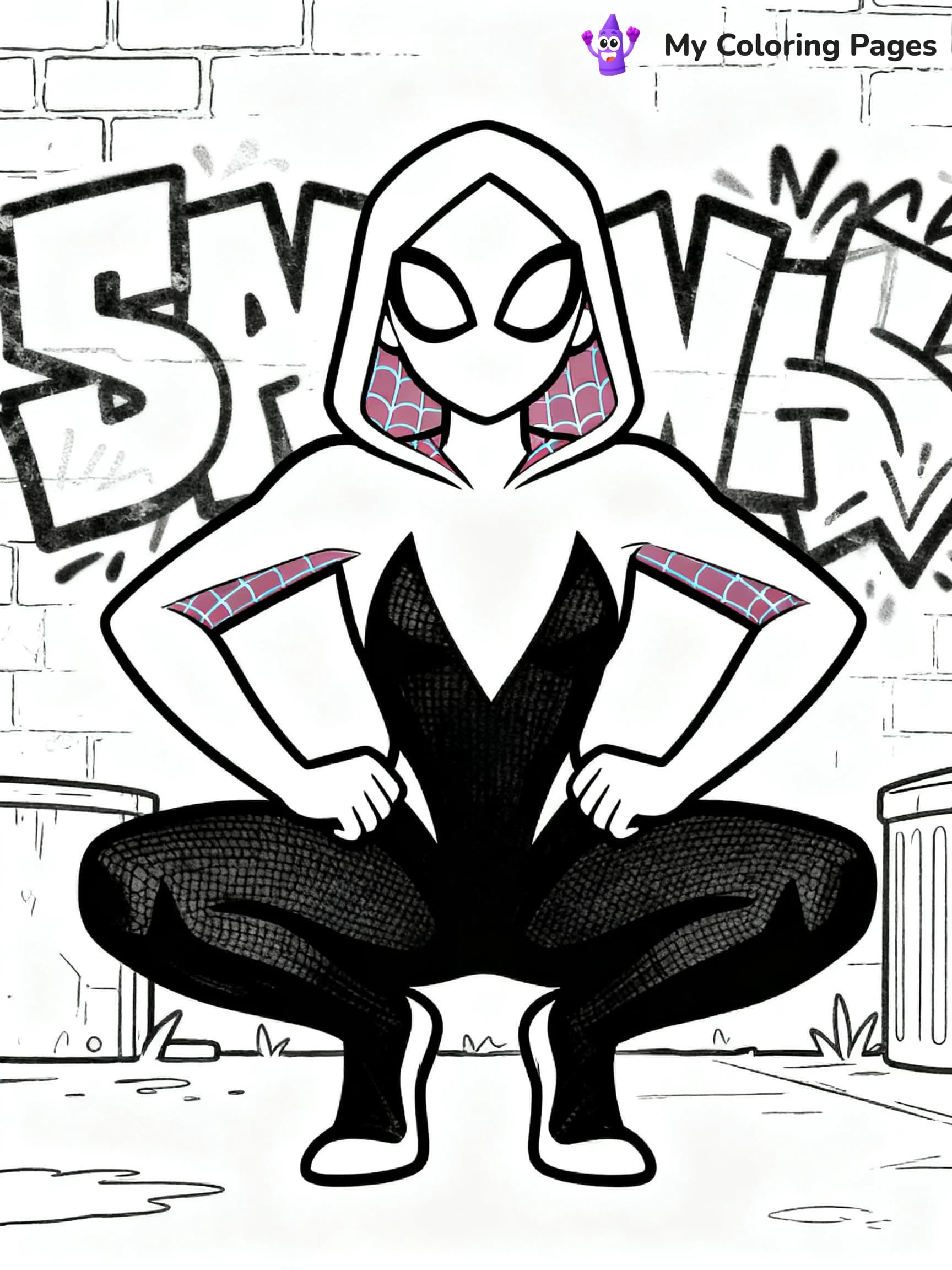 Spider Woman Coloring Pages - 8