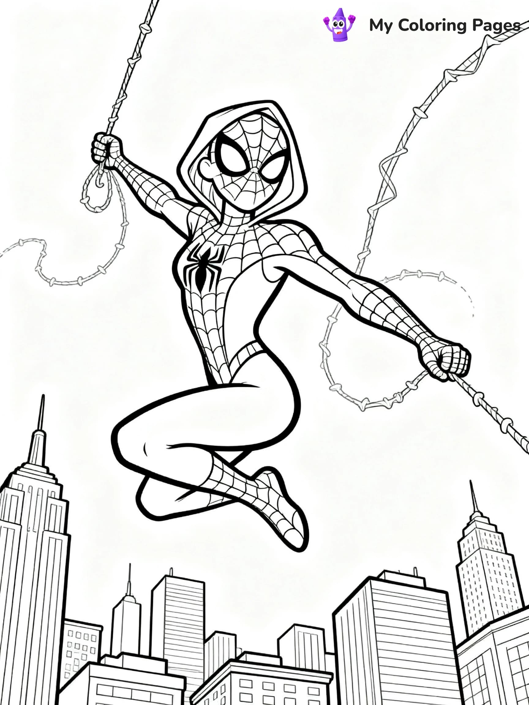 Spider Woman Coloring Pages - 2