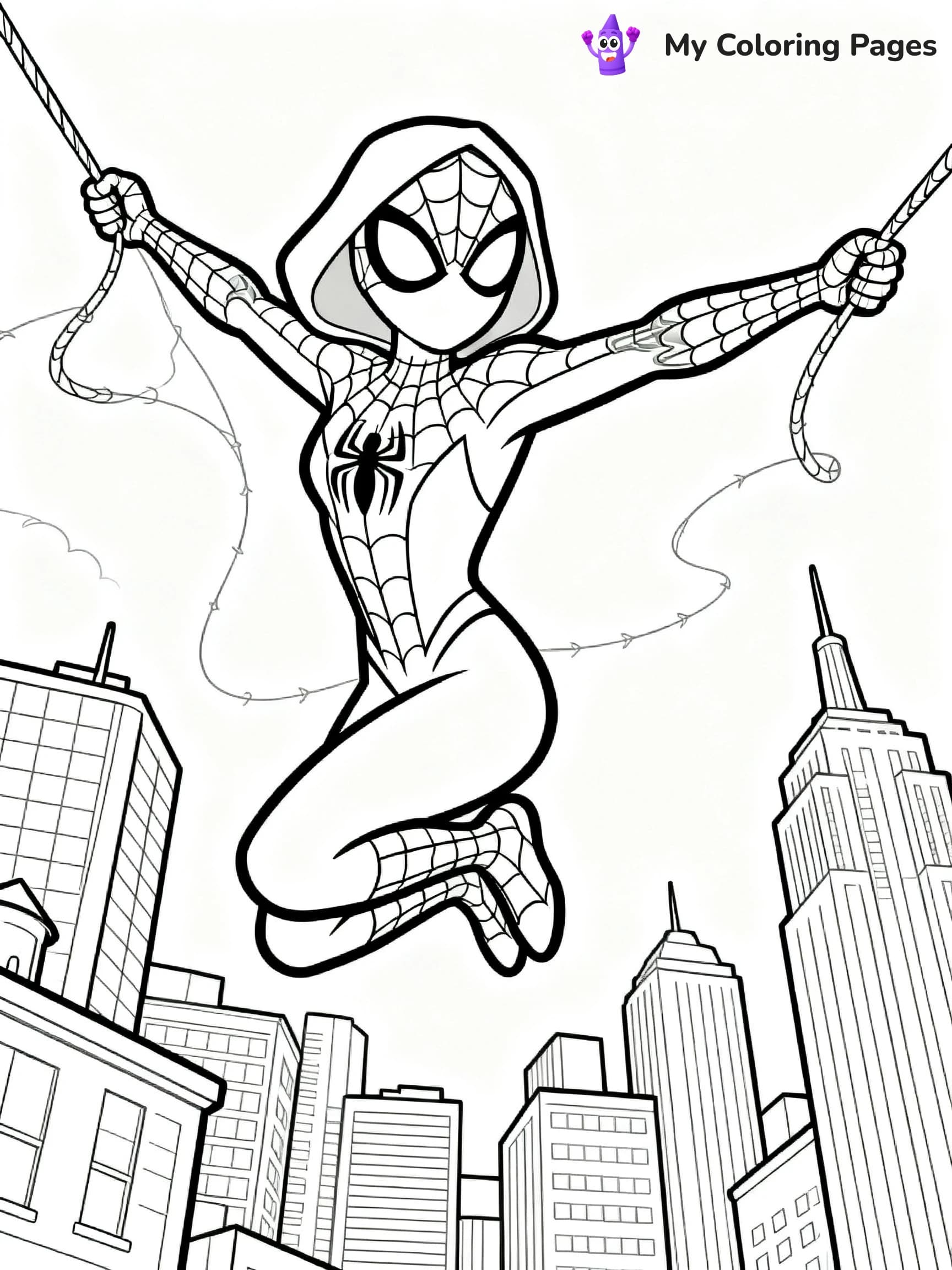 Spider Woman Coloring Pages - 1
