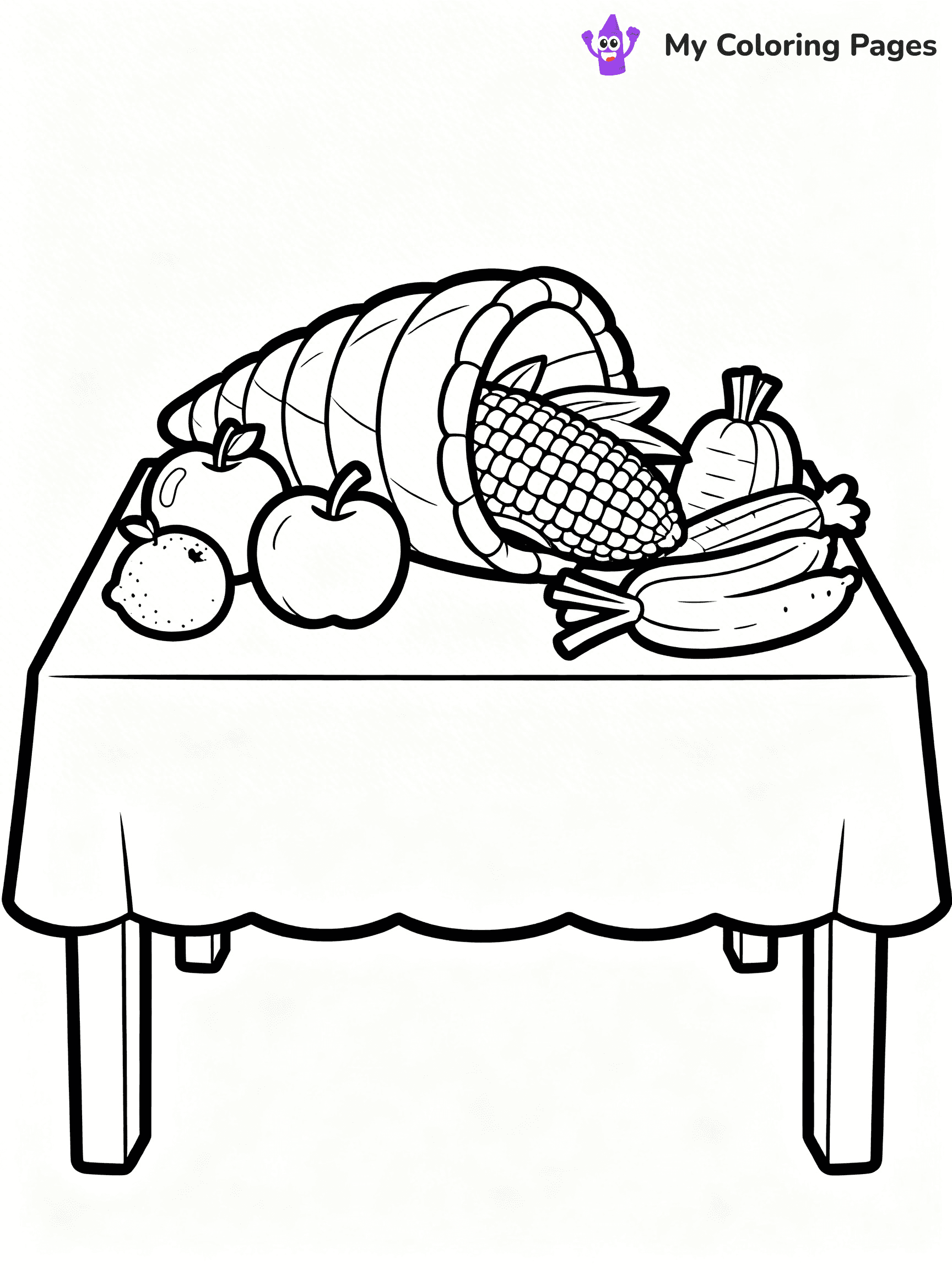 Cornucopia Coloring Pages - 24