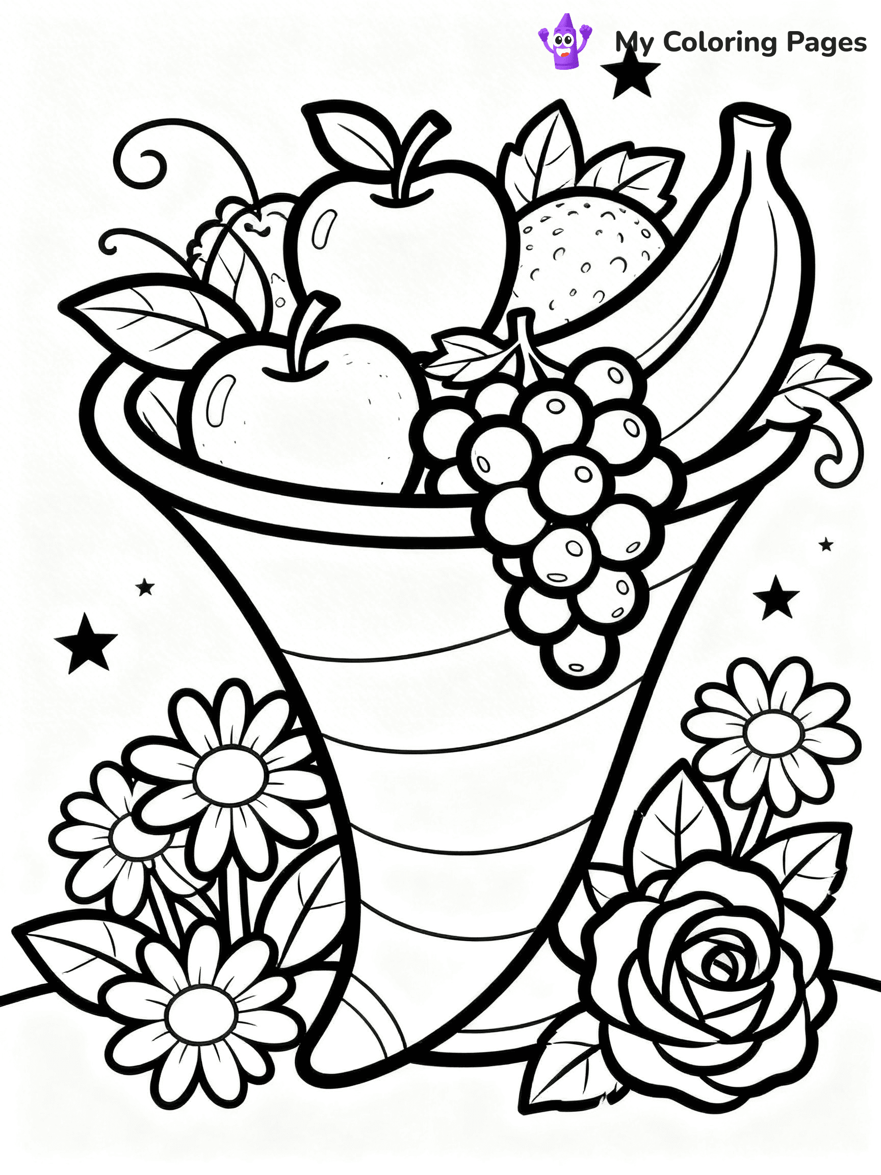 Cornucopia Coloring Pages - 22