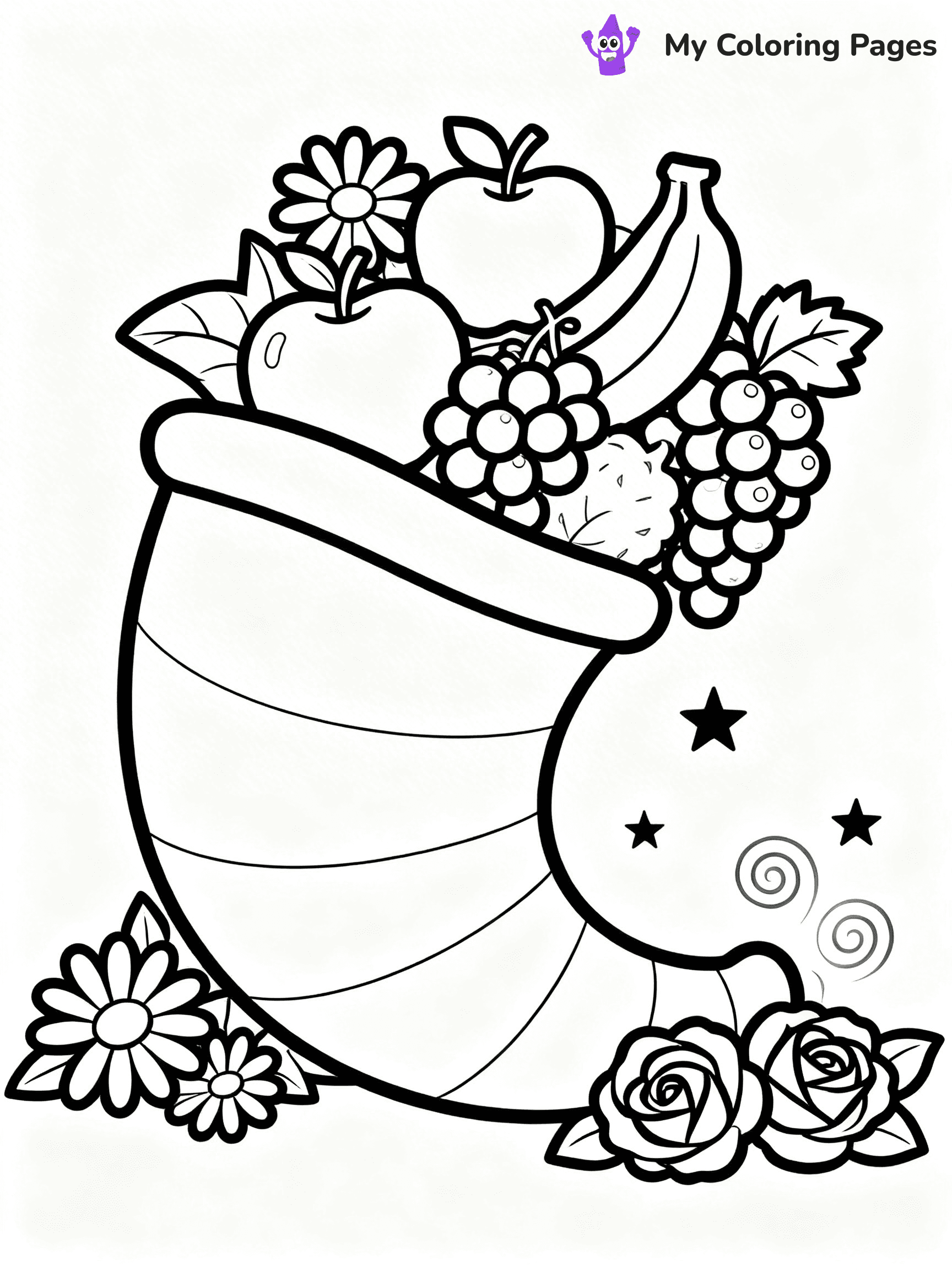 Cornucopia Coloring Pages - 20