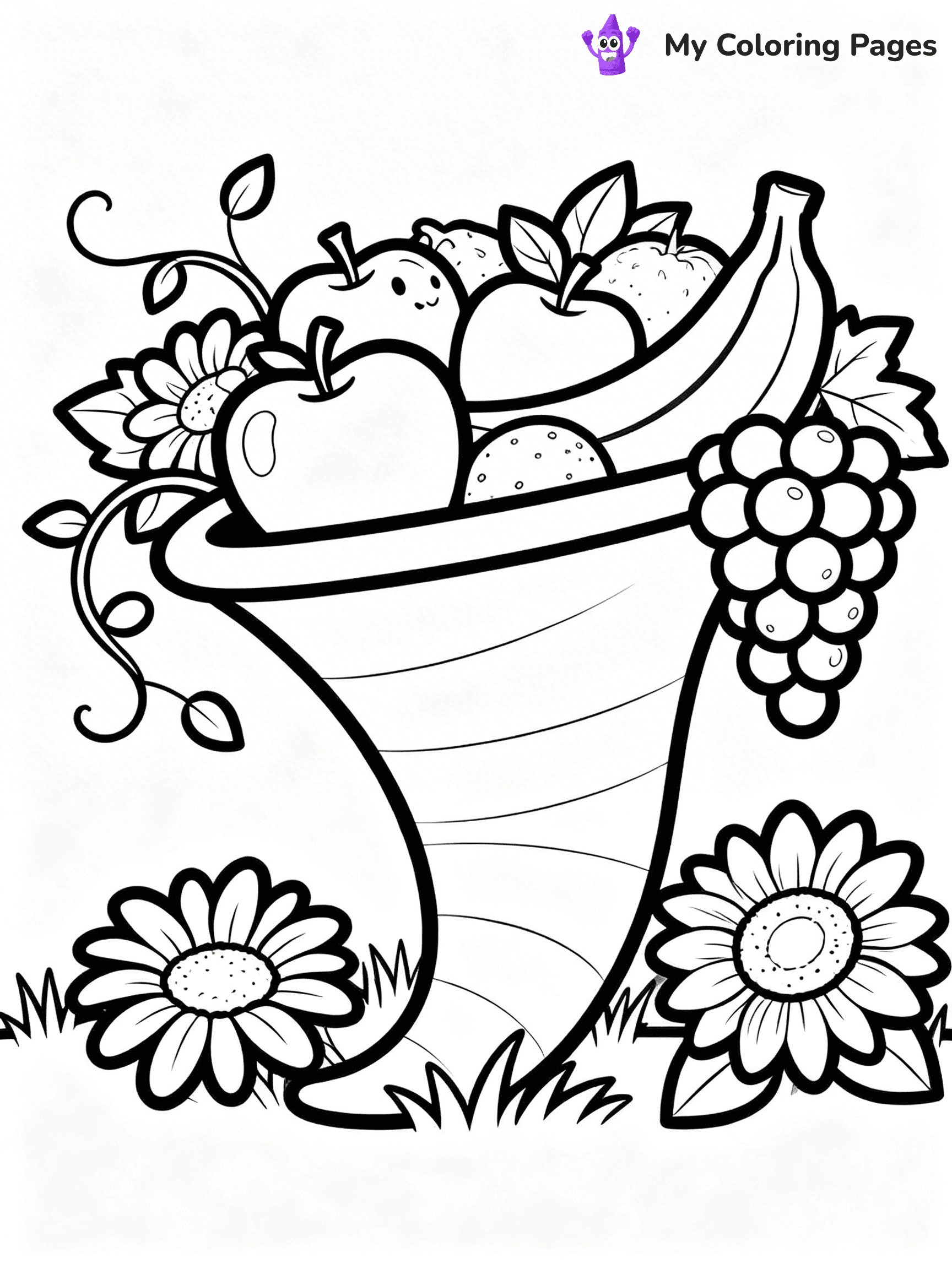 Cornucopia Coloring Pages - 19