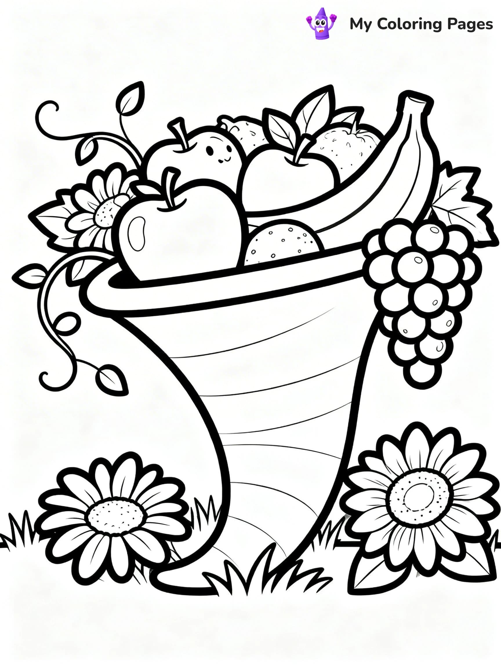 Cornucopia Coloring Pages - 19