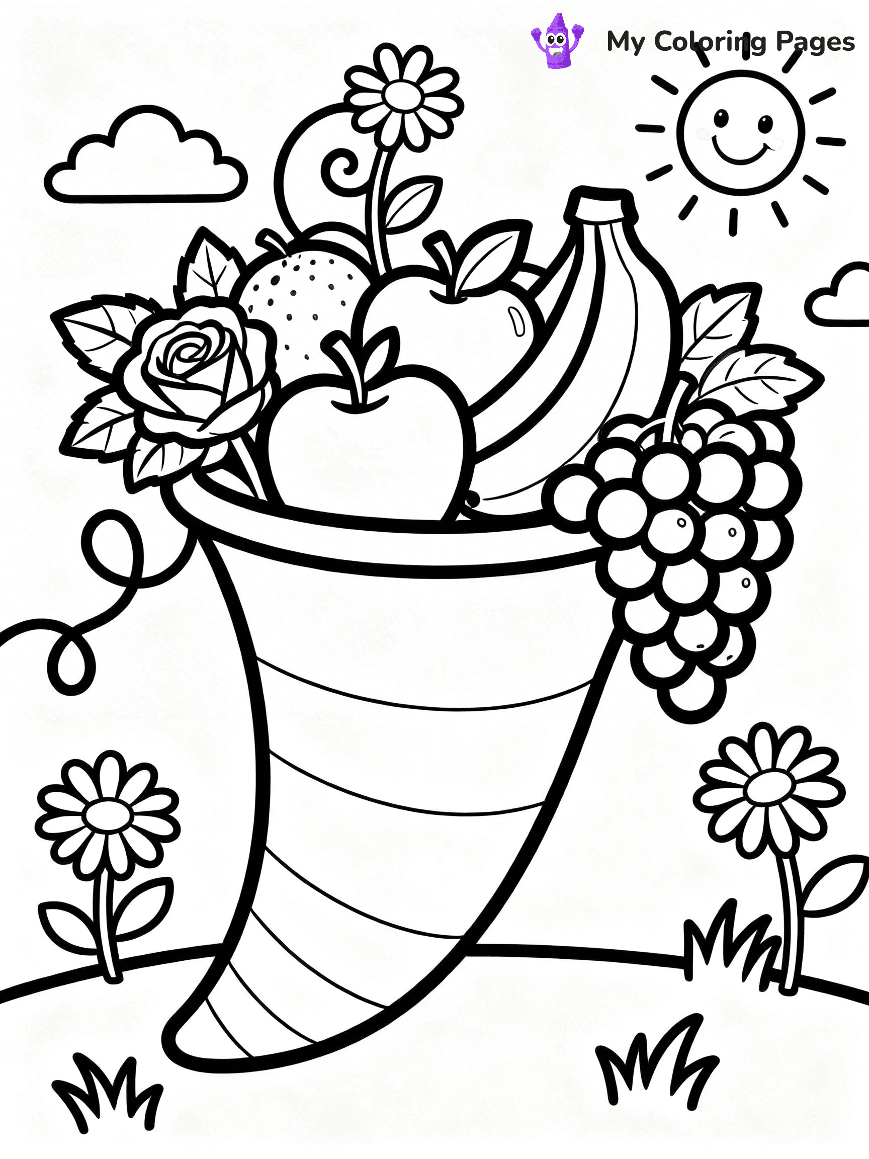 Cornucopia Coloring Pages - 18