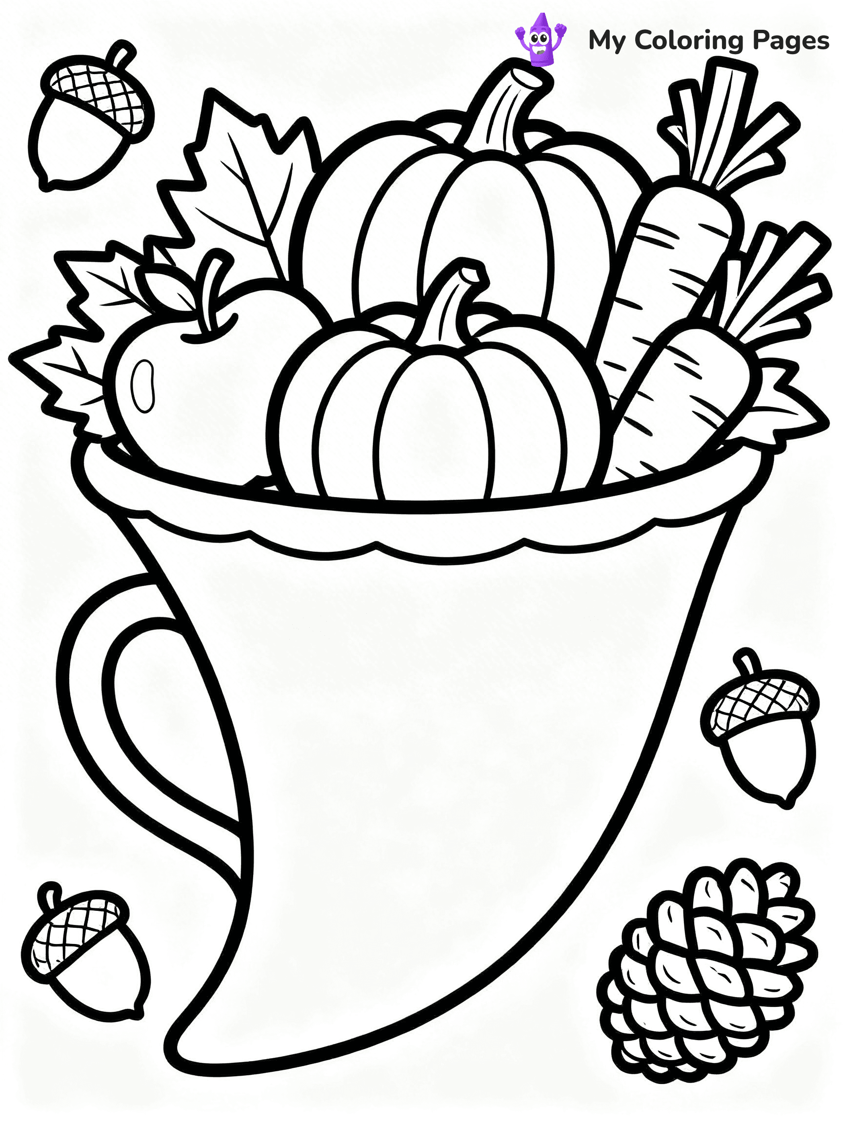 Cornucopia Coloring Pages - 17