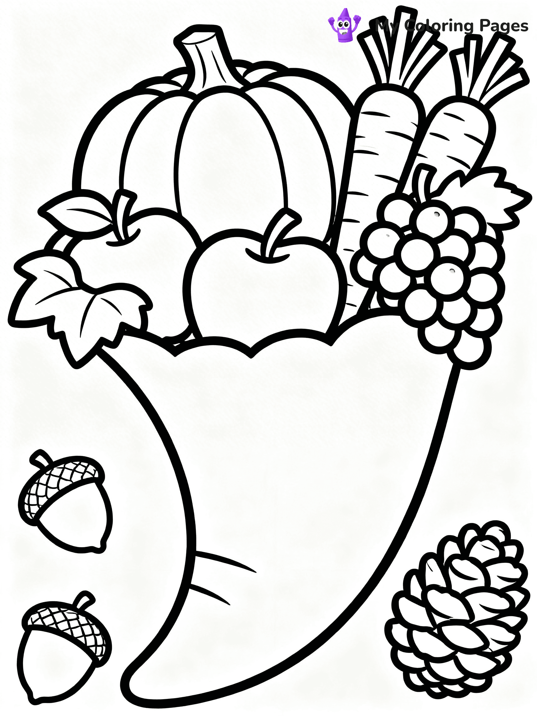 Cornucopia Coloring Pages - 16