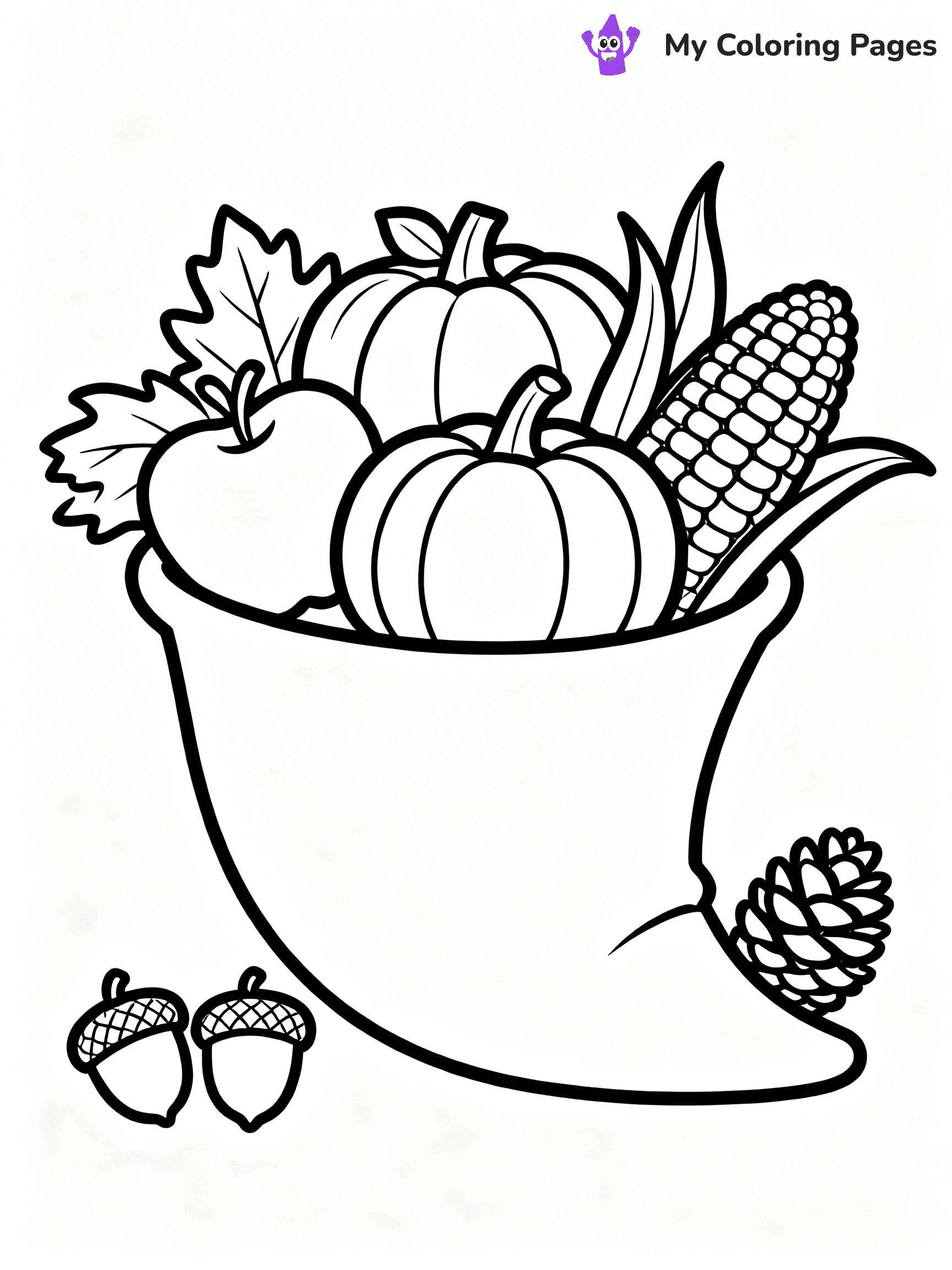 Cornucopia Coloring Pages - 15