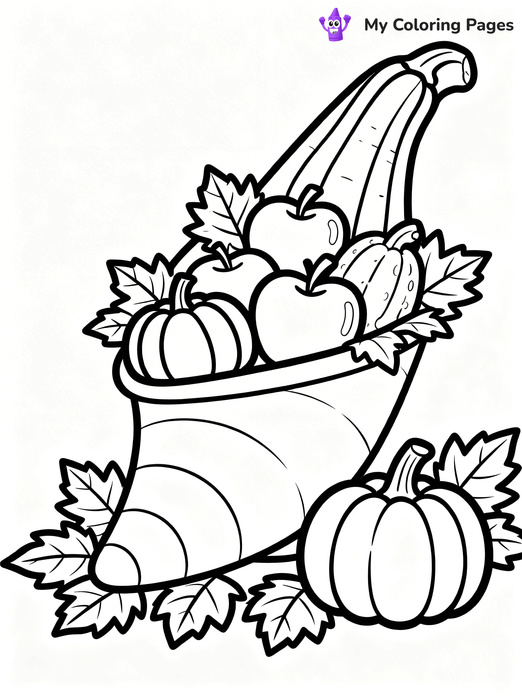 Cornucopia Coloring Pages - 13