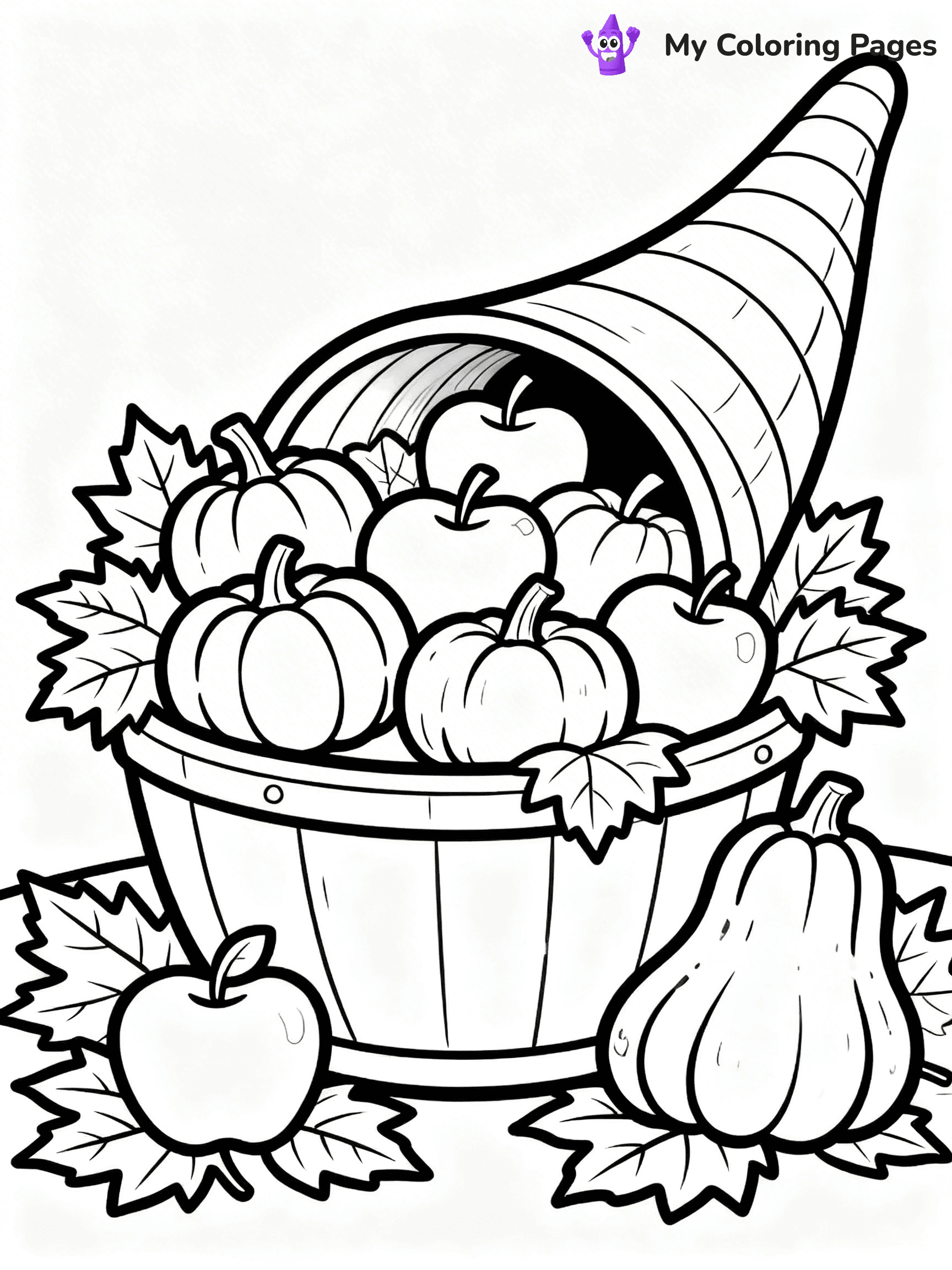 Cornucopia Coloring Pages - 12