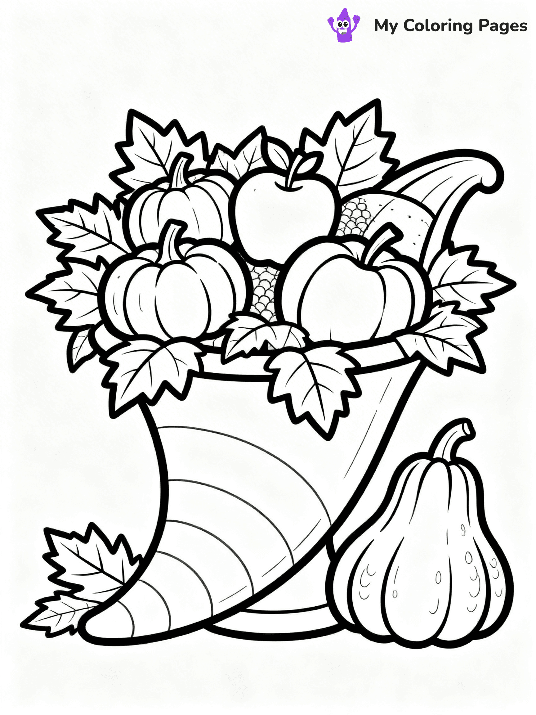 Cornucopia Coloring Pages - 11