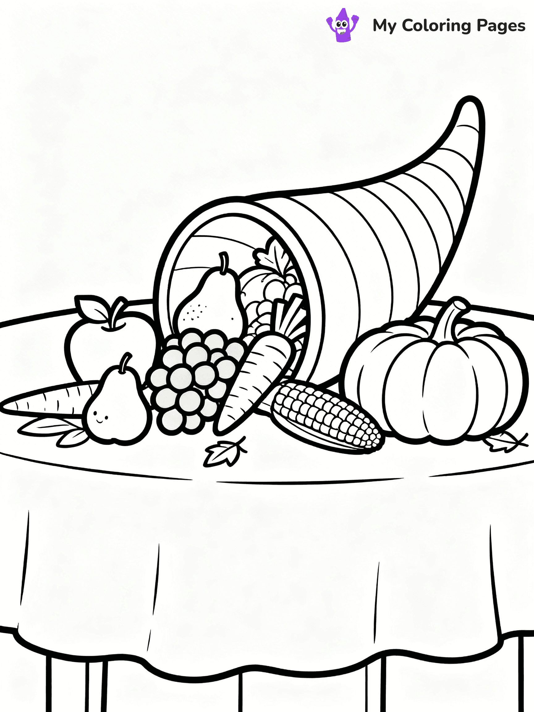Cornucopia Coloring Pages - 9