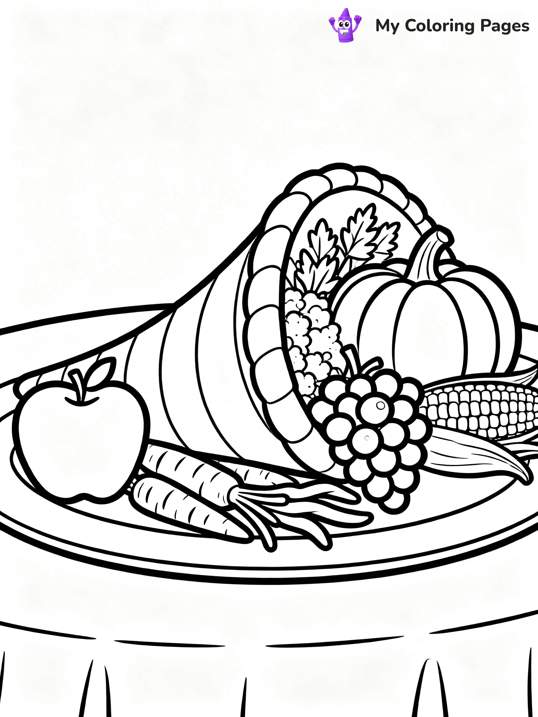 Cornucopia Coloring Pages - 8