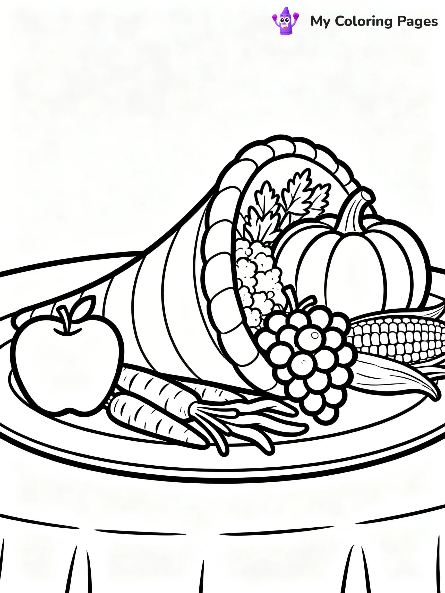 Cornucopia Coloring Pages - 8