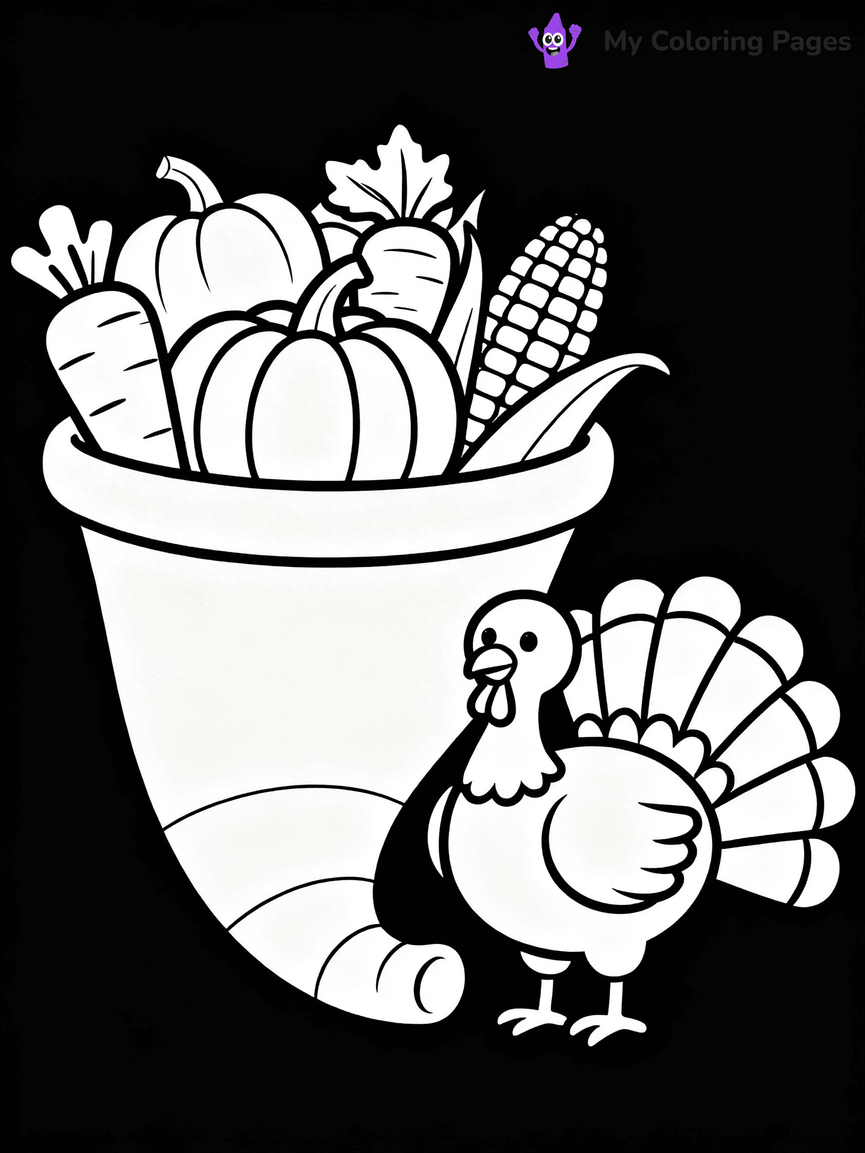 Cornucopia Coloring Pages - 7