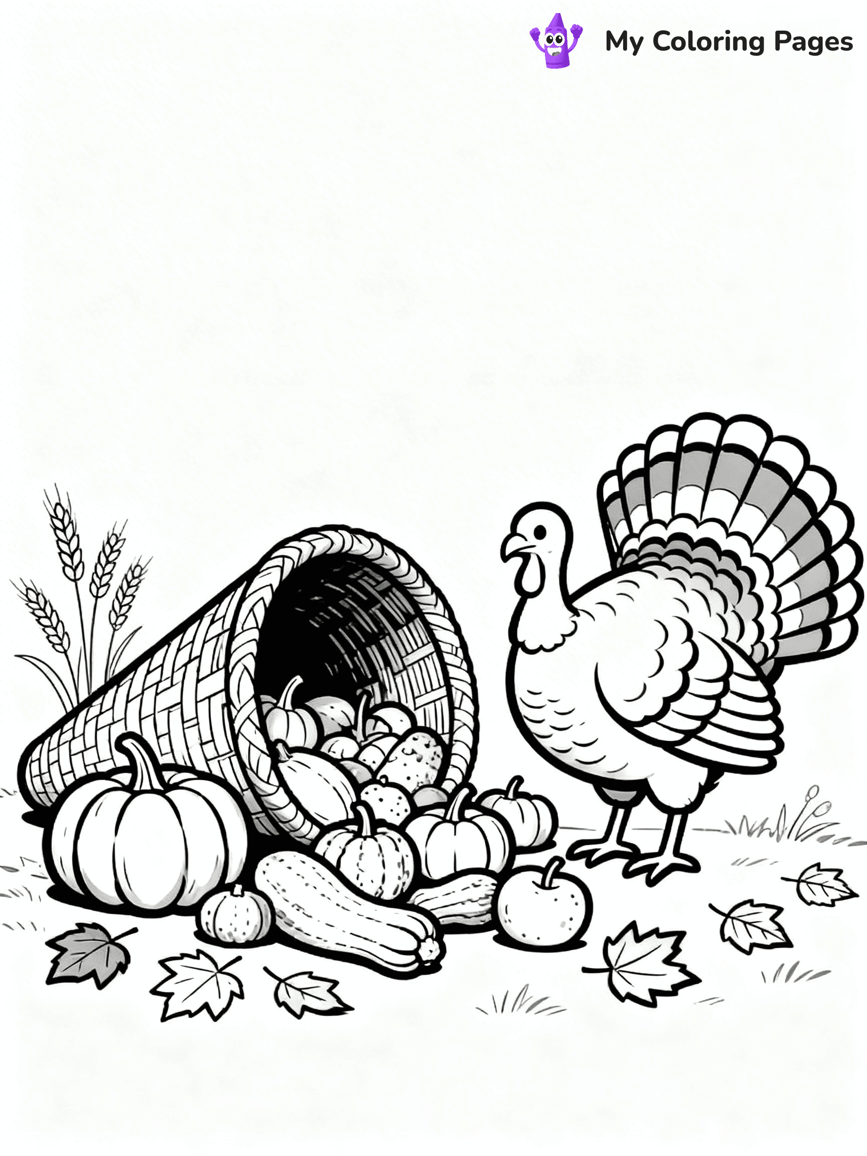 Cornucopia Coloring Pages - 6