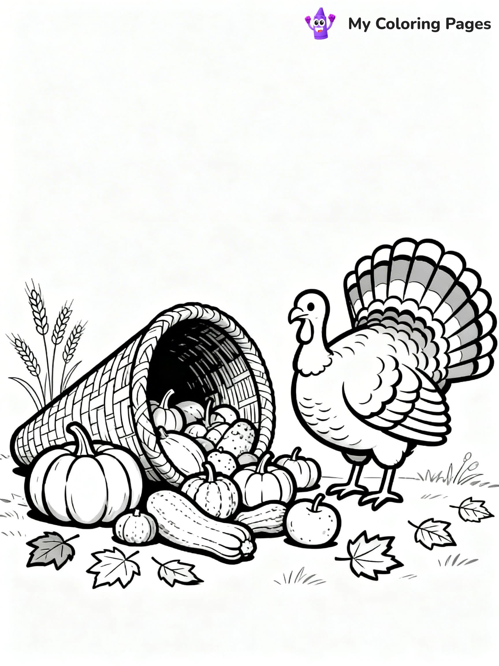 Cornucopia Coloring Pages - 6