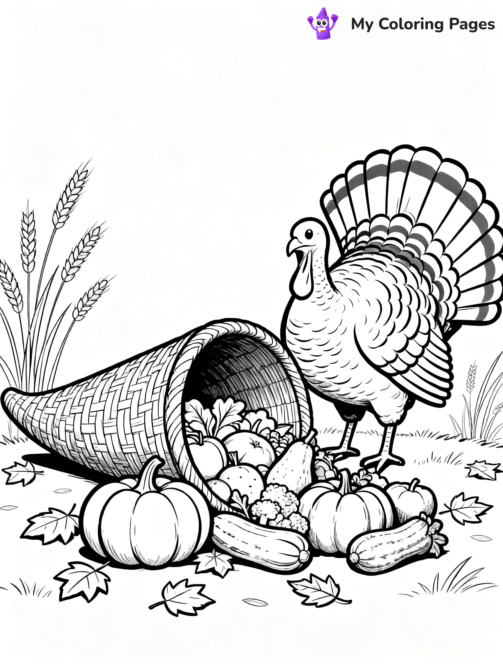 Cornucopia Coloring Pages - 4