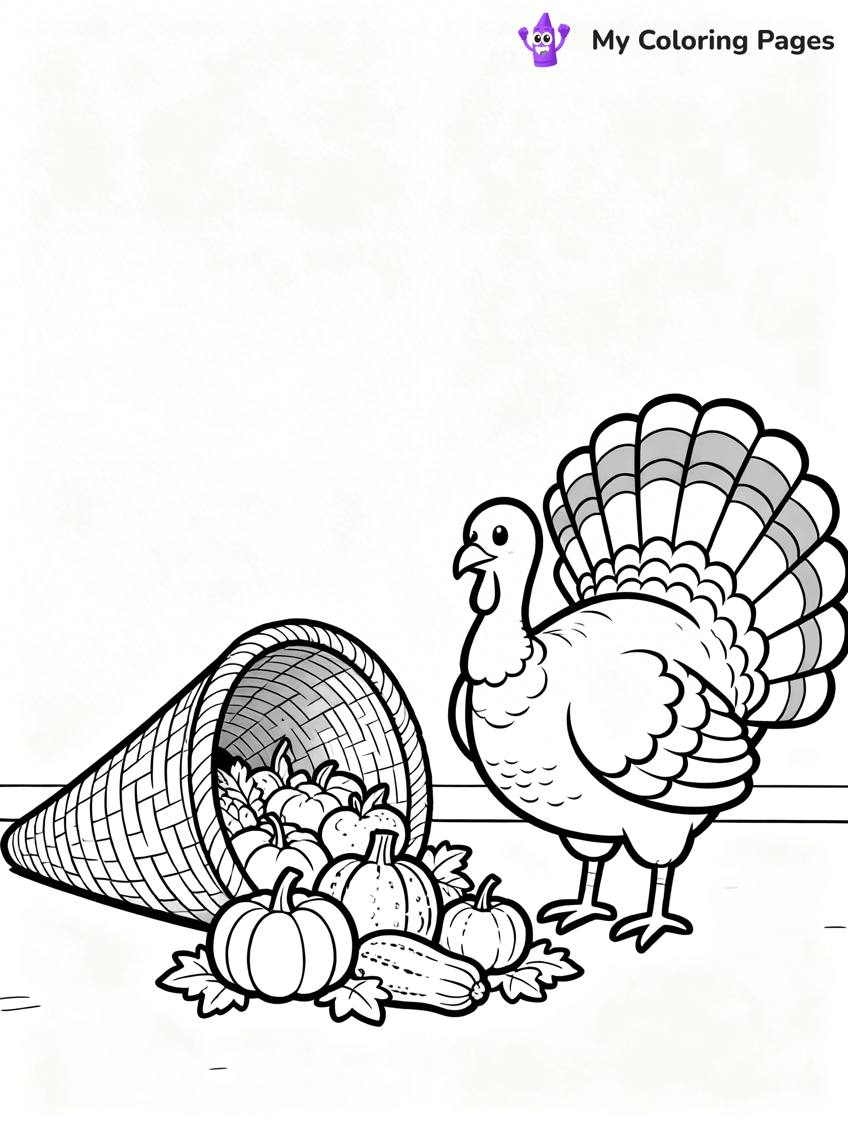 Cornucopia Coloring Pages - 2