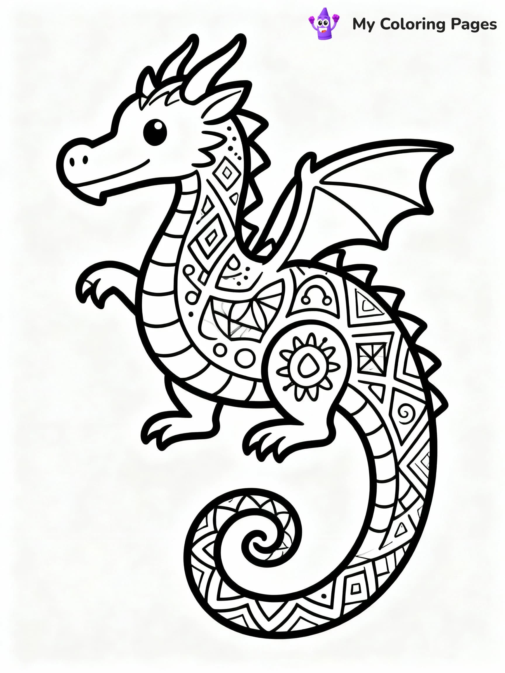 Dragon Coloring Pages - 24