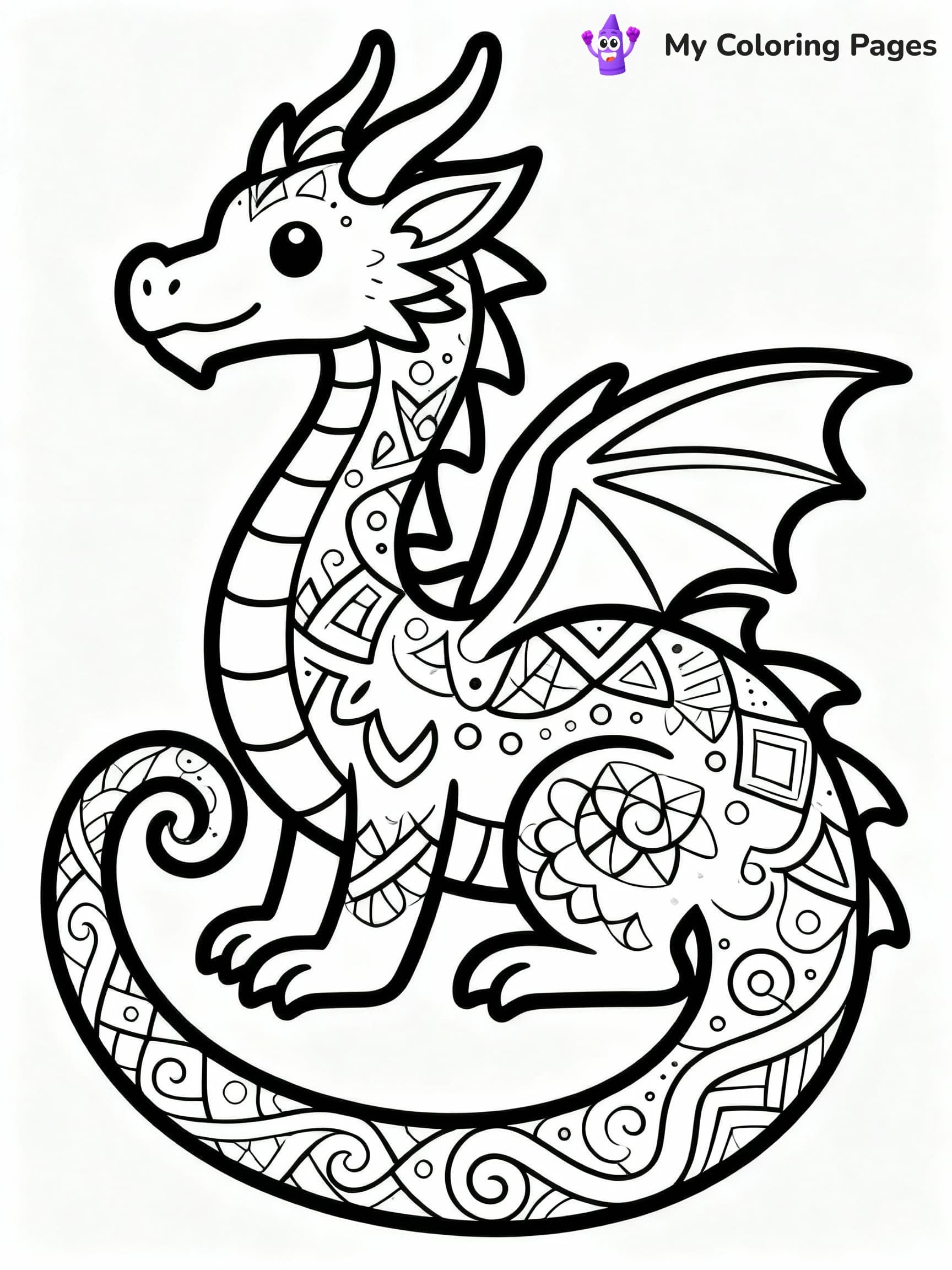Dragon Coloring Pages - 19