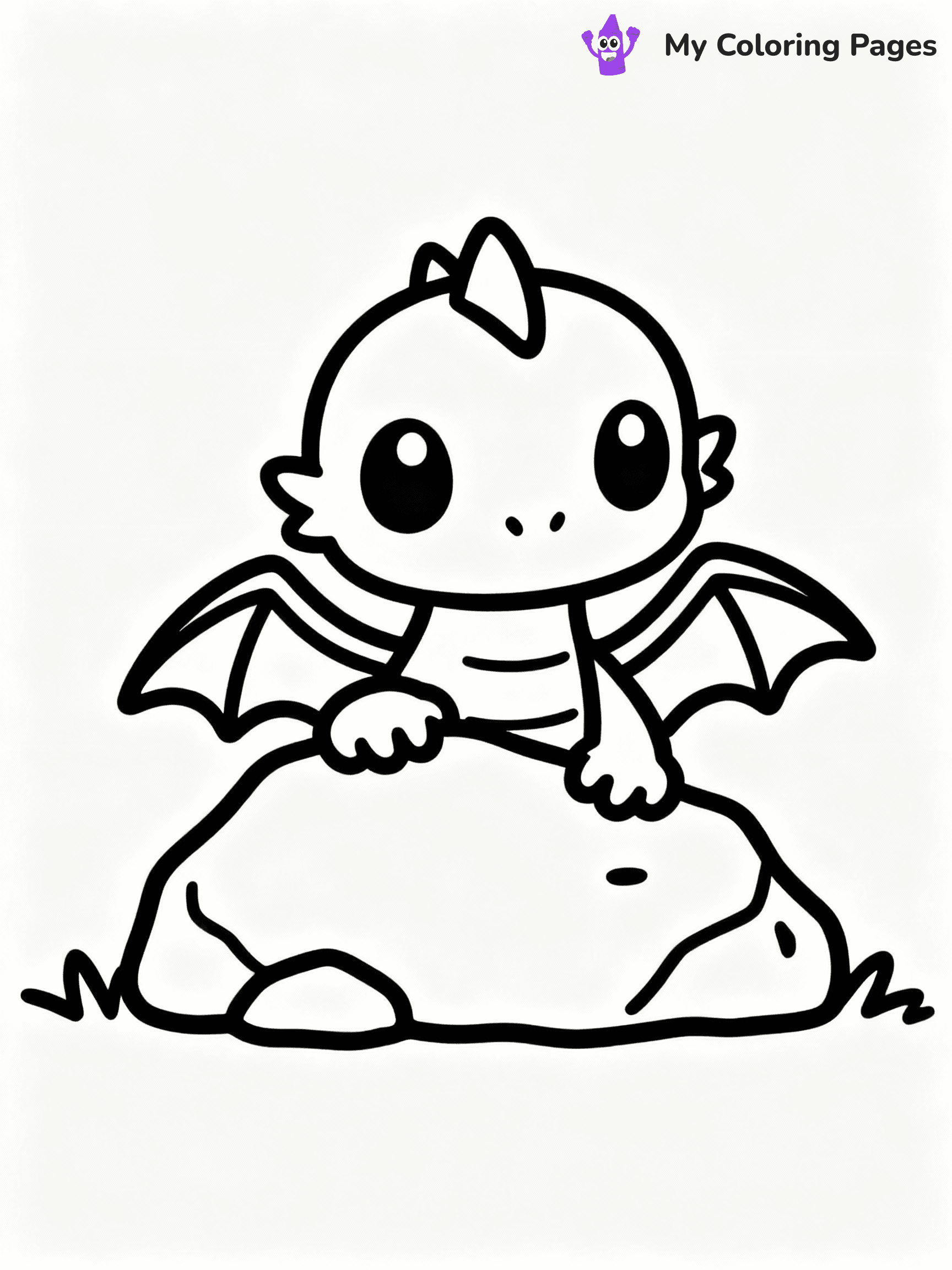 ⚠️ CRITICAL REQUIREMENT - ABSOLUTE BLACK AND WHITE ONLY ⚠️
This MUST be a BLACK AND WHITE line drawing ONLY. NO COLORS whatsoever.
- ONLY pure black lines (#000000) on pure white background (#FFFFFF)
- ABSOLUTELY NO colors, NO shading, NO gradients, NO grayscale
- If there are ANY colors in the output, the image is REJECTED
- This is a COLORING PAGE - meant to be COLORED IN by children
- The output must be UNCOLORED line art ready for coloring
⚠️ SUBJECT TO DRAW: Baby dragon peeking from behind a rock, curious eyes, tiny wings.
(REMEMBER: Output must be BLACK AND WHITE line art only, NOT colored!)
# COLORING PAGE: BLACK OUTLINES ONLY - WHITE BACKGROUND MANDATORY
Create a **coloring book page** using EXACTLY two values: black lines, white space.
## NON-NEGOTIABLE BINARY RULES
- **ONLY #000000 (black) and #FFFFFF (white)** - NO other values exist
- **EVERY PIXEL = BLACK OR WHITE** - no gray/shading/antialiasing
- **WHITE BACKGROUND MANDATORY** - entire canvas stays white
- **ALL SHAPES HOLLOW** - everything is empty outlines waiting to be colored
- **FORBIDDEN:** fills, shading, gradients, patterns, textures, colors
- **NO SOLID REGIONS** - if it's not a thin line, it's wrong
## Universal Line Standards
- Black outlines ONLY - thin, uniform weight
- Every shape completely empty inside
- Closed contours suitable for coloring
- Simple flat illustration - zero depth/3D/realism
- **Style:** Whimsical Doodle Art Alley - rounded, friendly outlines (unless specified)
## Everything = Outline Only
- Characters/animals: hollow shapes
- Objects/clothing: empty contours
- Backgrounds/scenery: line work only
- Natural elements: outlined forms
- Dark/night areas: don't exist (use outlined symbols)
- Textures/patterns: convert to simple lines
## The Test
Can a child color EVERY white space with crayons? If any area is pre-filled/shaded/gray, it FAILS. Every shape must be waiting to receive color.
**FINAL OUTPUT**: Binary coloring page. Black lines define shapes. White spaces ready for coloring. Nothing else exists. No exceptions. Print-ready.
⚠️ FINAL REMINDER: Draw the subject "Baby dragon peeking from behind a rock, curious eyes, tiny wings." as BLACK AND WHITE line art. Zero colors in output.