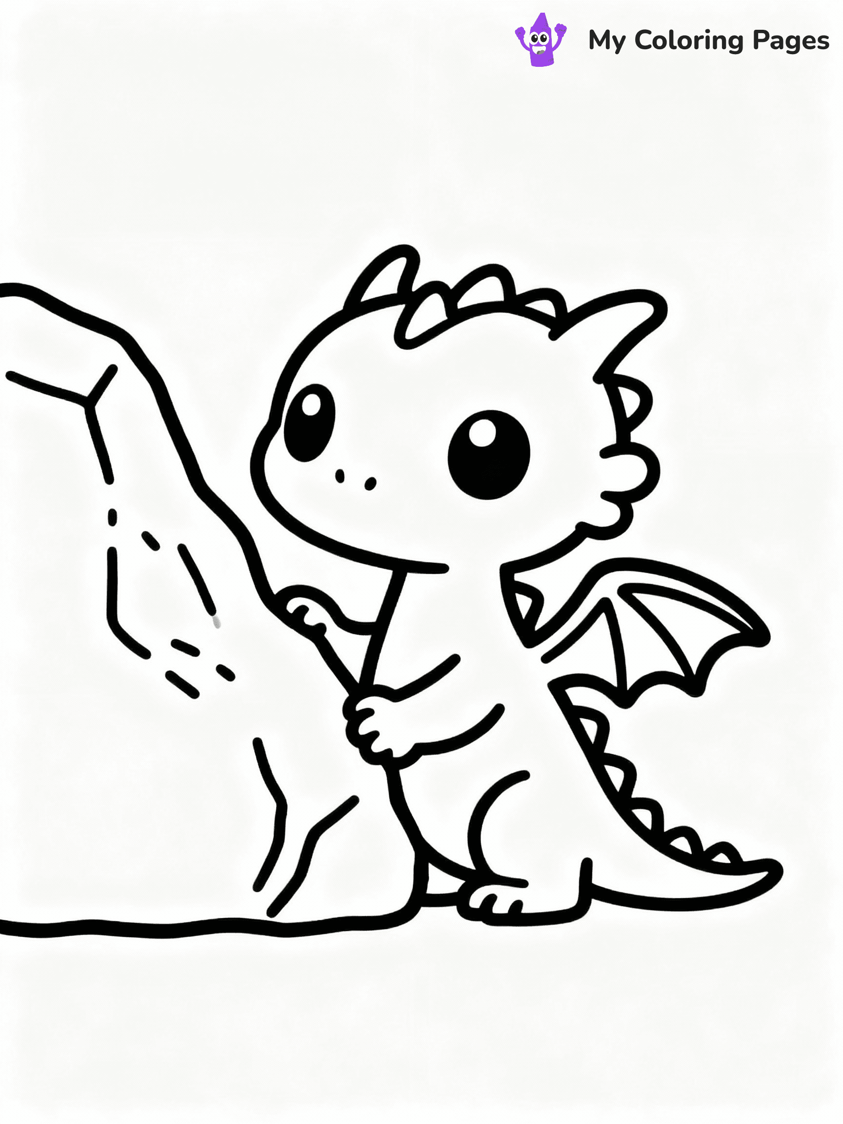 ⚠️ CRITICAL REQUIREMENT - ABSOLUTE BLACK AND WHITE ONLY ⚠️
This MUST be a BLACK AND WHITE line drawing ONLY. NO COLORS whatsoever.
- ONLY pure black lines (#000000) on pure white background (#FFFFFF)
- ABSOLUTELY NO colors, NO shading, NO gradients, NO grayscale
- If there are ANY colors in the output, the image is REJECTED
- This is a COLORING PAGE - meant to be COLORED IN by children
- The output must be UNCOLORED line art ready for coloring
⚠️ SUBJECT TO DRAW: Baby dragon peeking from behind a rock, curious eyes, tiny wings.
(REMEMBER: Output must be BLACK AND WHITE line art only, NOT colored!)
# COLORING PAGE: BLACK OUTLINES ONLY - WHITE BACKGROUND MANDATORY
Create a **coloring book page** using EXACTLY two values: black lines, white space.
## NON-NEGOTIABLE BINARY RULES
- **ONLY #000000 (black) and #FFFFFF (white)** - NO other values exist
- **EVERY PIXEL = BLACK OR WHITE** - no gray/shading/antialiasing
- **WHITE BACKGROUND MANDATORY** - entire canvas stays white
- **ALL SHAPES HOLLOW** - everything is empty outlines waiting to be colored
- **FORBIDDEN:** fills, shading, gradients, patterns, textures, colors
- **NO SOLID REGIONS** - if it's not a thin line, it's wrong
## Universal Line Standards
- Black outlines ONLY - thin, uniform weight
- Every shape completely empty inside
- Closed contours suitable for coloring
- Simple flat illustration - zero depth/3D/realism
- **Style:** Whimsical Doodle Art Alley - rounded, friendly outlines (unless specified)
## Everything = Outline Only
- Characters/animals: hollow shapes
- Objects/clothing: empty contours
- Backgrounds/scenery: line work only
- Natural elements: outlined forms
- Dark/night areas: don't exist (use outlined symbols)
- Textures/patterns: convert to simple lines
## The Test
Can a child color EVERY white space with crayons? If any area is pre-filled/shaded/gray, it FAILS. Every shape must be waiting to receive color.
**FINAL OUTPUT**: Binary coloring page. Black lines define shapes. White spaces ready for coloring. Nothing else exists. No exceptions. Print-ready.
⚠️ FINAL REMINDER: Draw the subject "Baby dragon peeking from behind a rock, curious eyes, tiny wings." as BLACK AND WHITE line art. Zero colors in output.