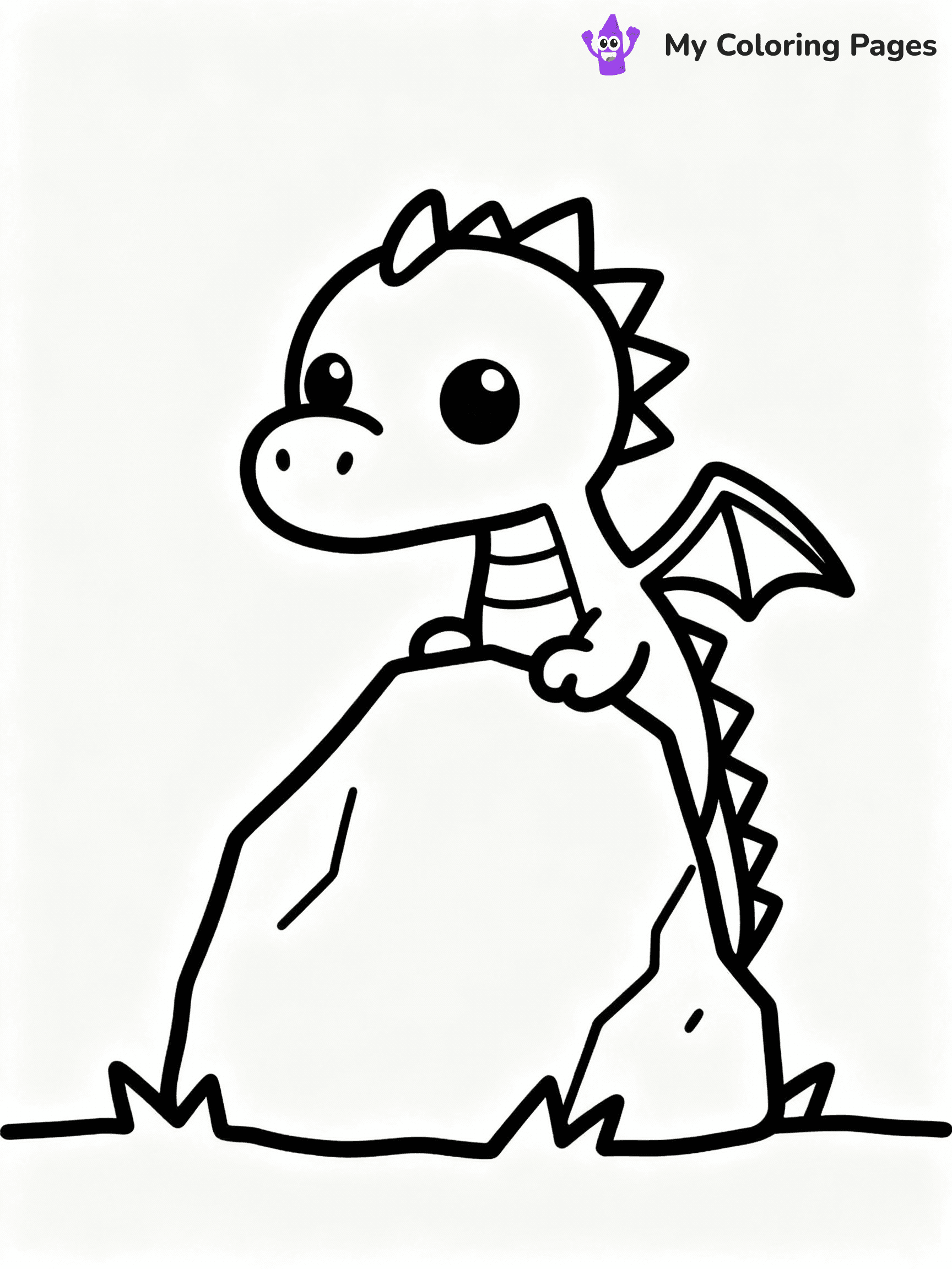 ⚠️ CRITICAL REQUIREMENT - ABSOLUTE BLACK AND WHITE ONLY ⚠️
This MUST be a BLACK AND WHITE line drawing ONLY. NO COLORS whatsoever.
- ONLY pure black lines (#000000) on pure white background (#FFFFFF)
- ABSOLUTELY NO colors, NO shading, NO gradients, NO grayscale
- If there are ANY colors in the output, the image is REJECTED
- This is a COLORING PAGE - meant to be COLORED IN by children
- The output must be UNCOLORED line art ready for coloring
⚠️ SUBJECT TO DRAW: Baby dragon peeking from behind a rock, curious eyes, tiny wings.
(REMEMBER: Output must be BLACK AND WHITE line art only, NOT colored!)
# COLORING PAGE: BLACK OUTLINES ONLY - WHITE BACKGROUND MANDATORY
Create a **coloring book page** using EXACTLY two values: black lines, white space.
## NON-NEGOTIABLE BINARY RULES
- **ONLY #000000 (black) and #FFFFFF (white)** - NO other values exist
- **EVERY PIXEL = BLACK OR WHITE** - no gray/shading/antialiasing
- **WHITE BACKGROUND MANDATORY** - entire canvas stays white
- **ALL SHAPES HOLLOW** - everything is empty outlines waiting to be colored
- **FORBIDDEN:** fills, shading, gradients, patterns, textures, colors
- **NO SOLID REGIONS** - if it's not a thin line, it's wrong
## Universal Line Standards
- Black outlines ONLY - thin, uniform weight
- Every shape completely empty inside
- Closed contours suitable for coloring
- Simple flat illustration - zero depth/3D/realism
- **Style:** Whimsical Doodle Art Alley - rounded, friendly outlines (unless specified)
## Everything = Outline Only
- Characters/animals: hollow shapes
- Objects/clothing: empty contours
- Backgrounds/scenery: line work only
- Natural elements: outlined forms
- Dark/night areas: don't exist (use outlined symbols)
- Textures/patterns: convert to simple lines
## The Test
Can a child color EVERY white space with crayons? If any area is pre-filled/shaded/gray, it FAILS. Every shape must be waiting to receive color.
**FINAL OUTPUT**: Binary coloring page. Black lines define shapes. White spaces ready for coloring. Nothing else exists. No exceptions. Print-ready.
⚠️ FINAL REMINDER: Draw the subject "Baby dragon peeking from behind a rock, curious eyes, tiny wings." as BLACK AND WHITE line art. Zero colors in output.