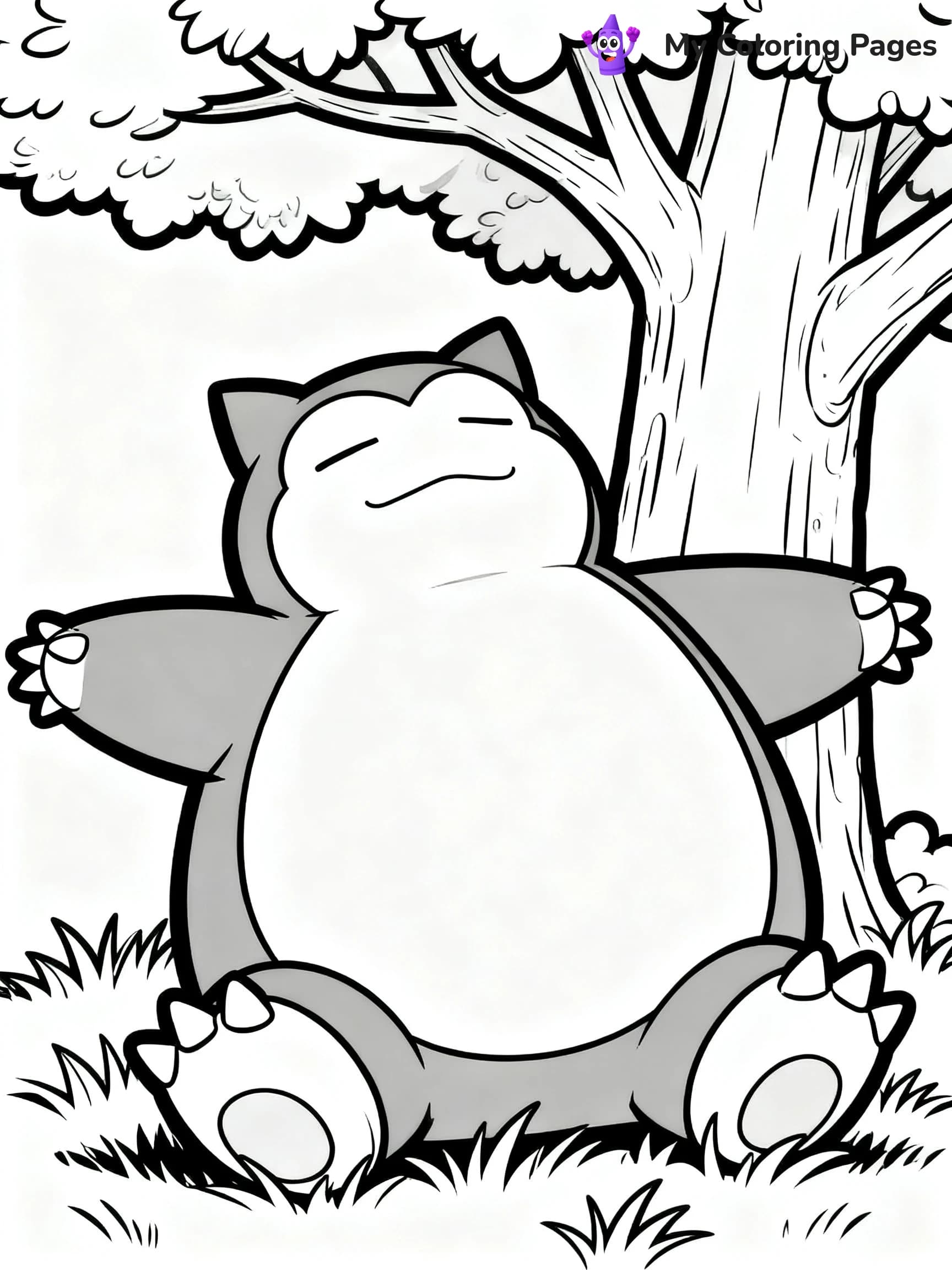 Snorlax Coloring Pages - 21