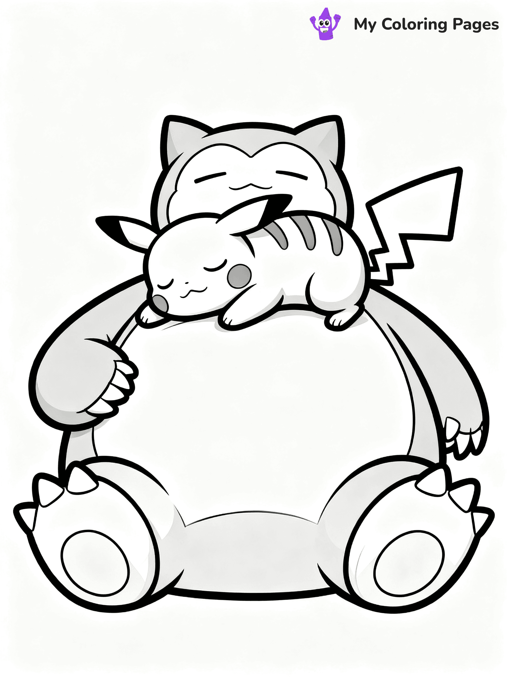 Snorlax Coloring Pages - 20