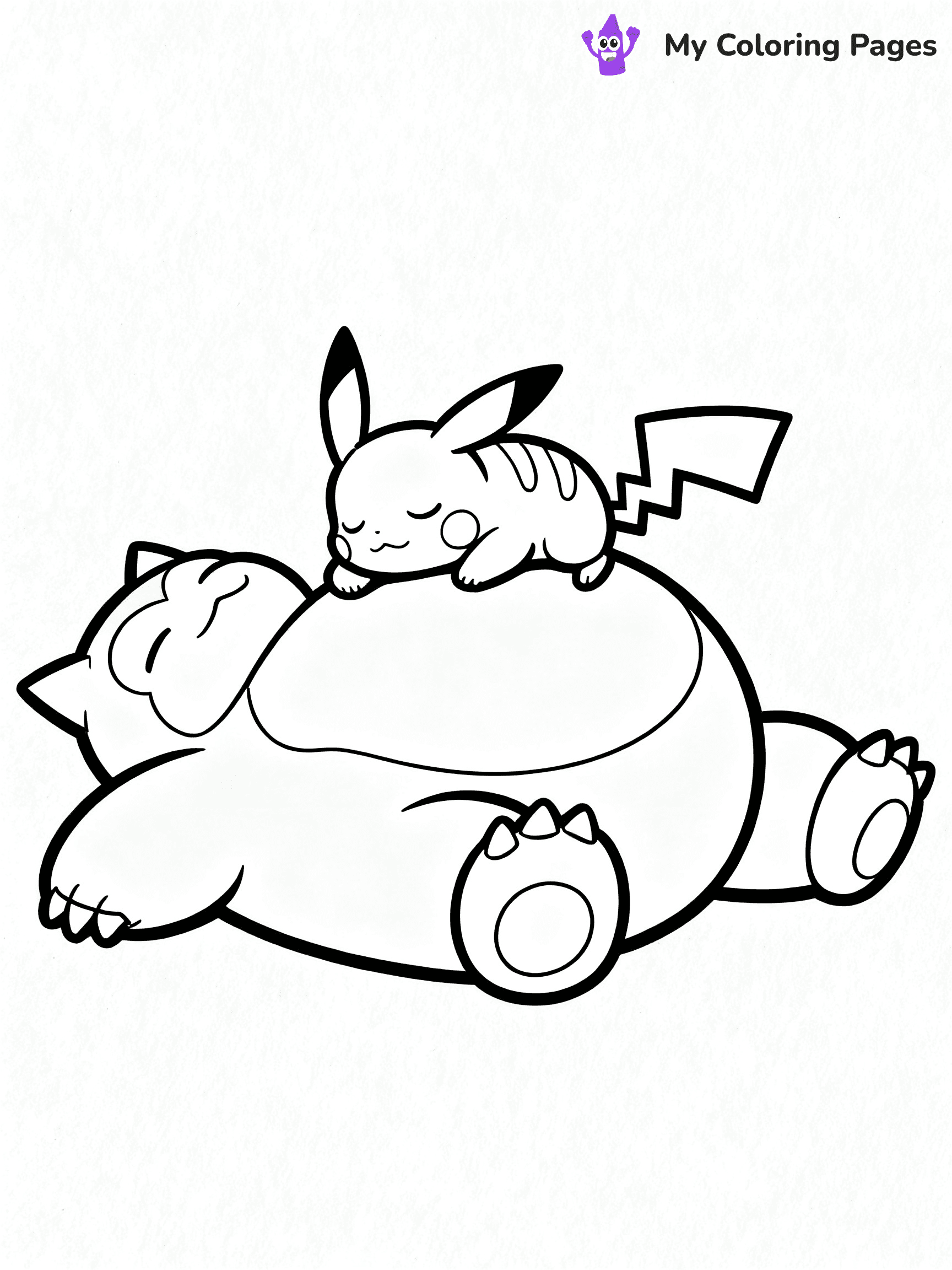 Snorlax Coloring Pages - 18