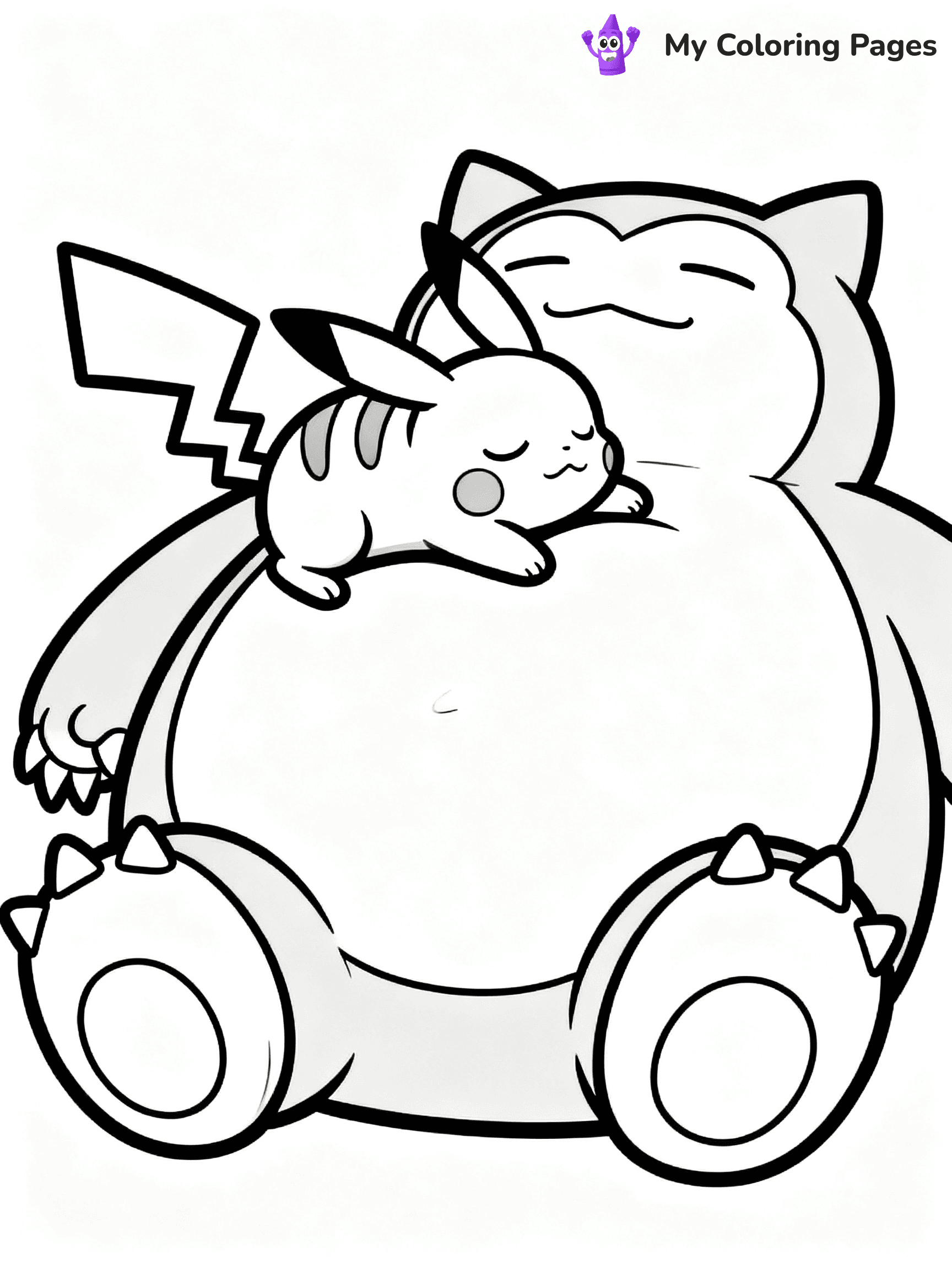 Snorlax Coloring Pages - 16