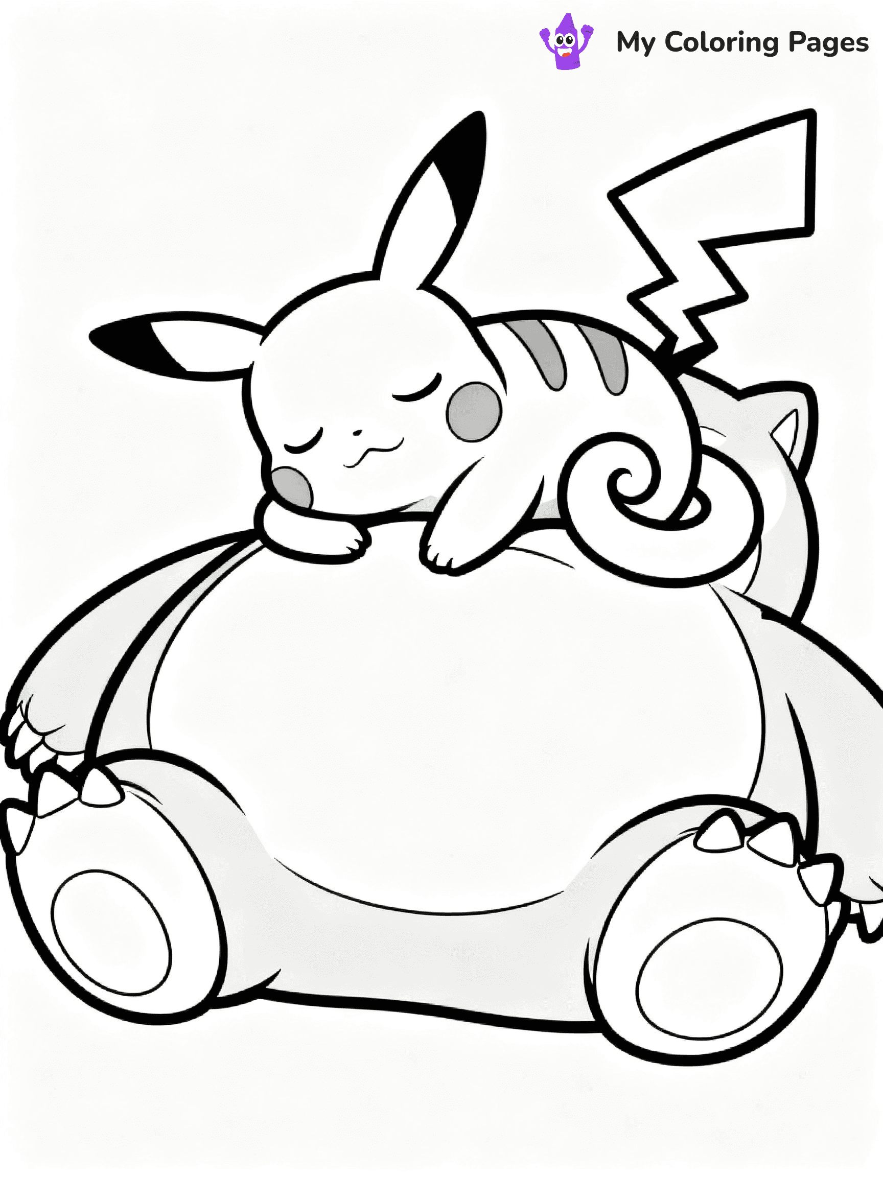 Snorlax Coloring Pages - 14