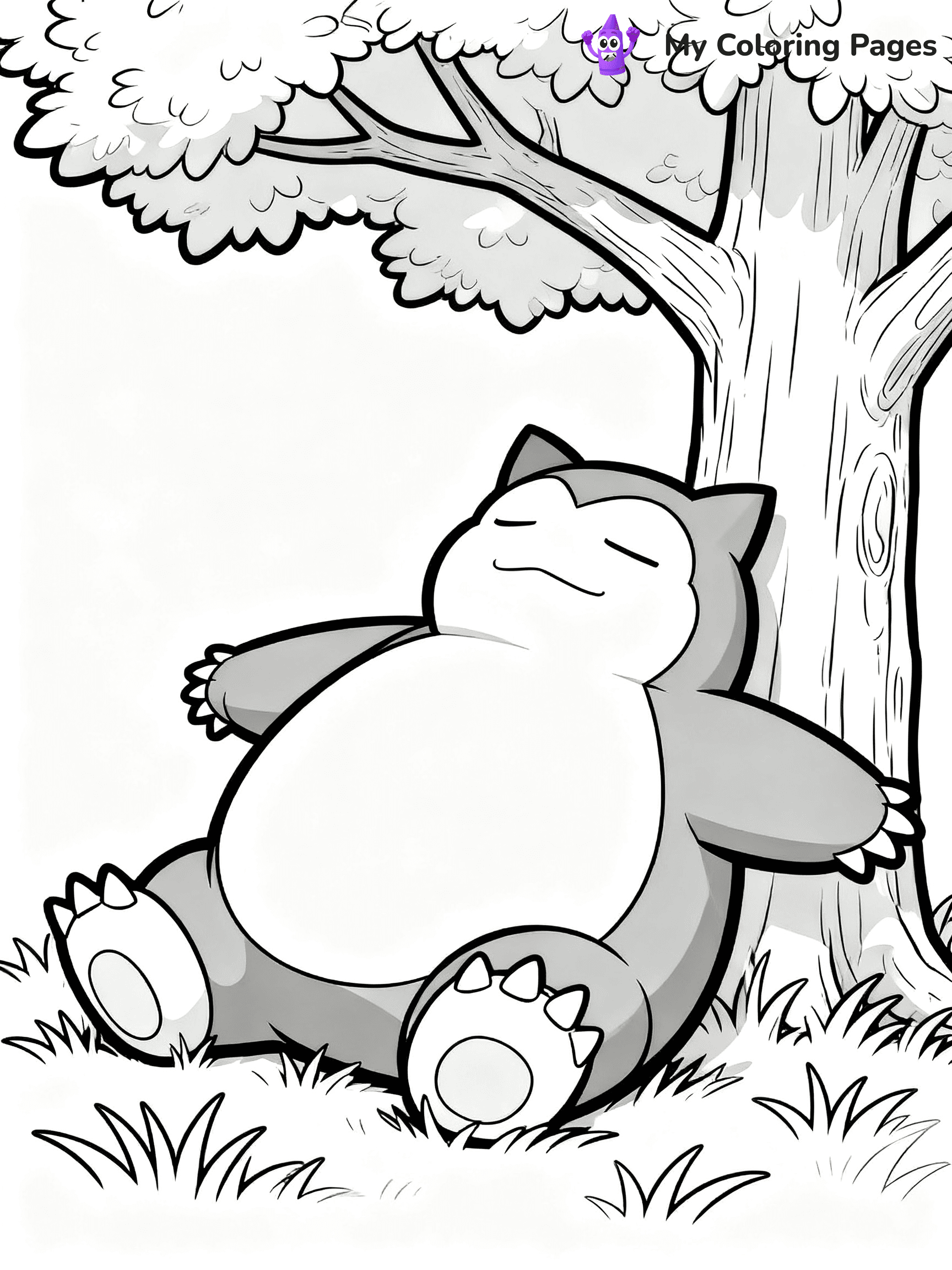 Snorlax Coloring Pages - 13
