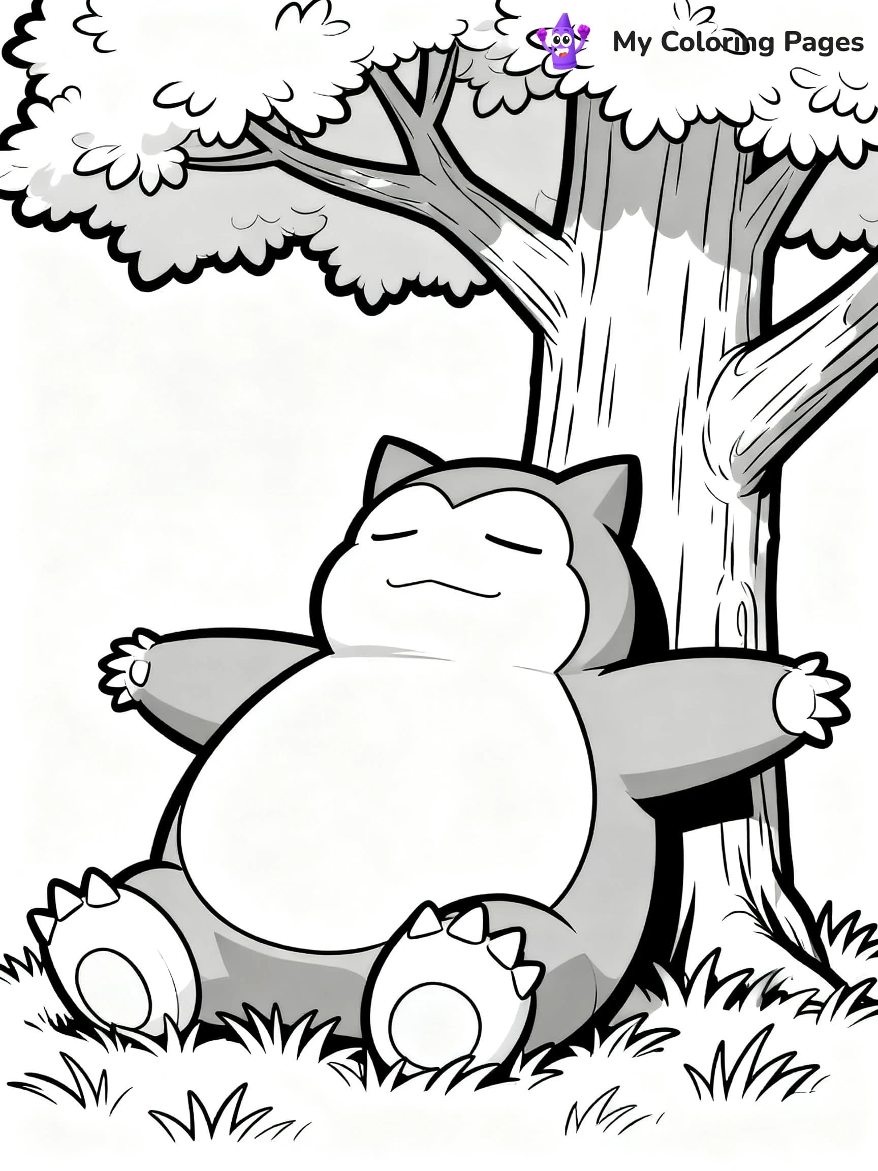 Snorlax Coloring Pages - 11