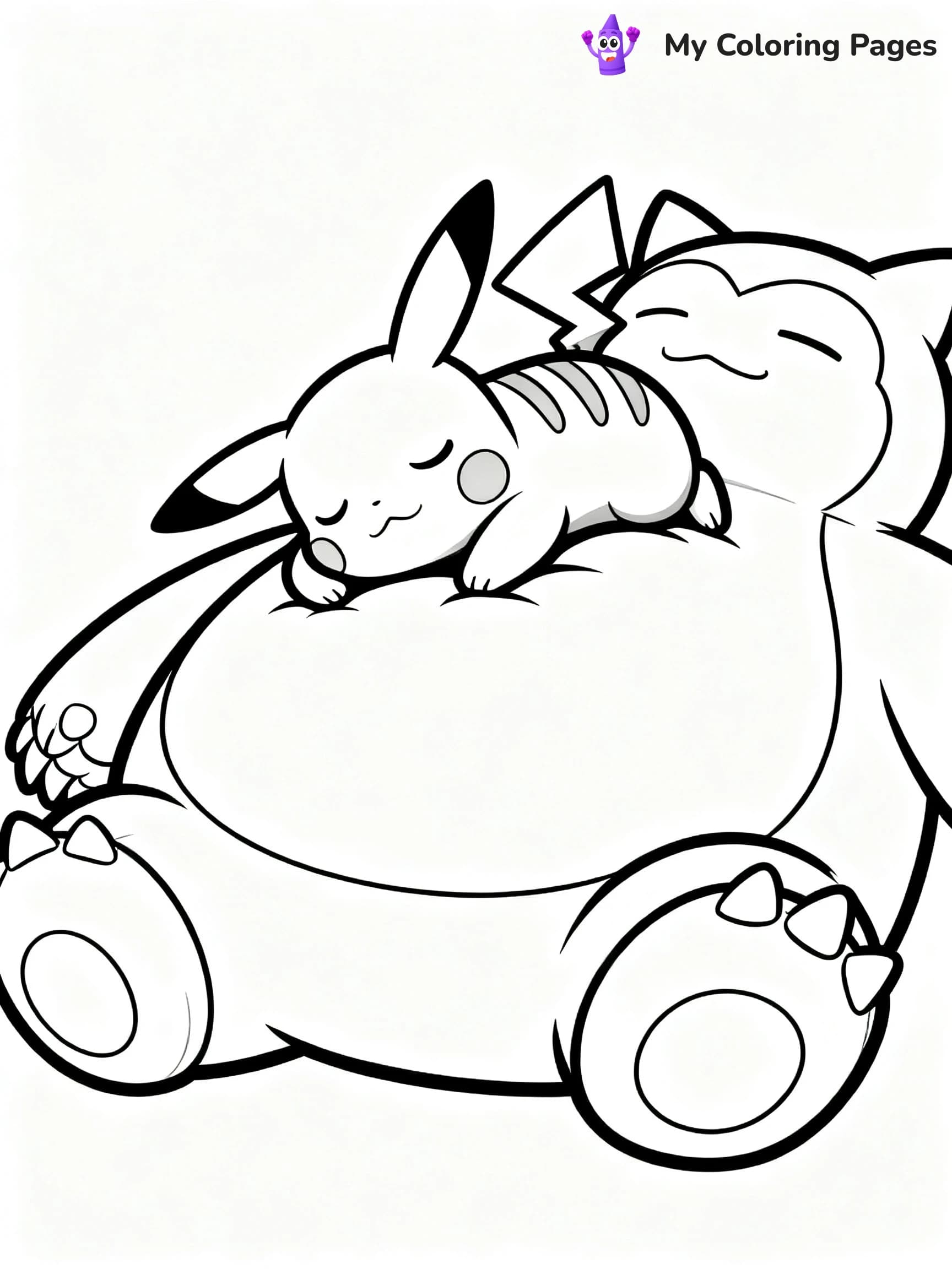 Snorlax Coloring Pages - 10