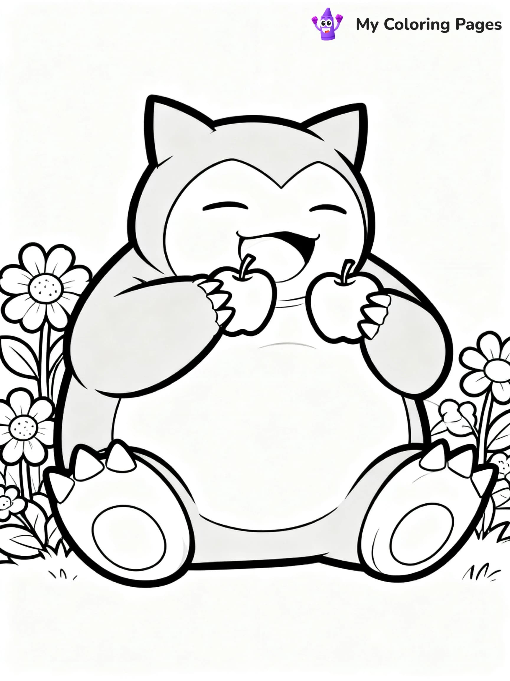 Snorlax Coloring Pages - 6