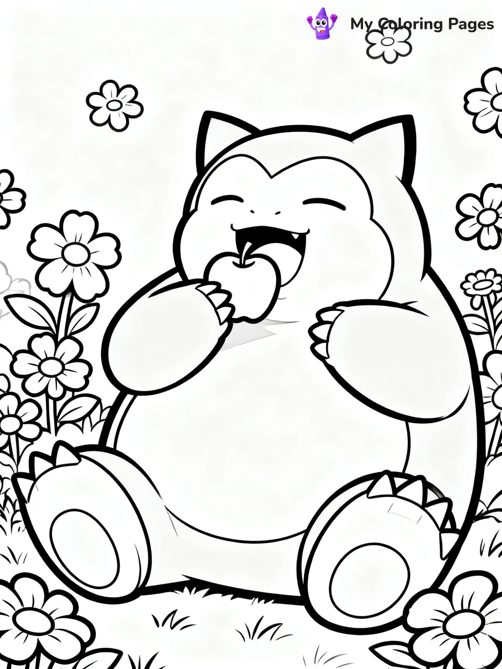 Snorlax Coloring Pages - 2