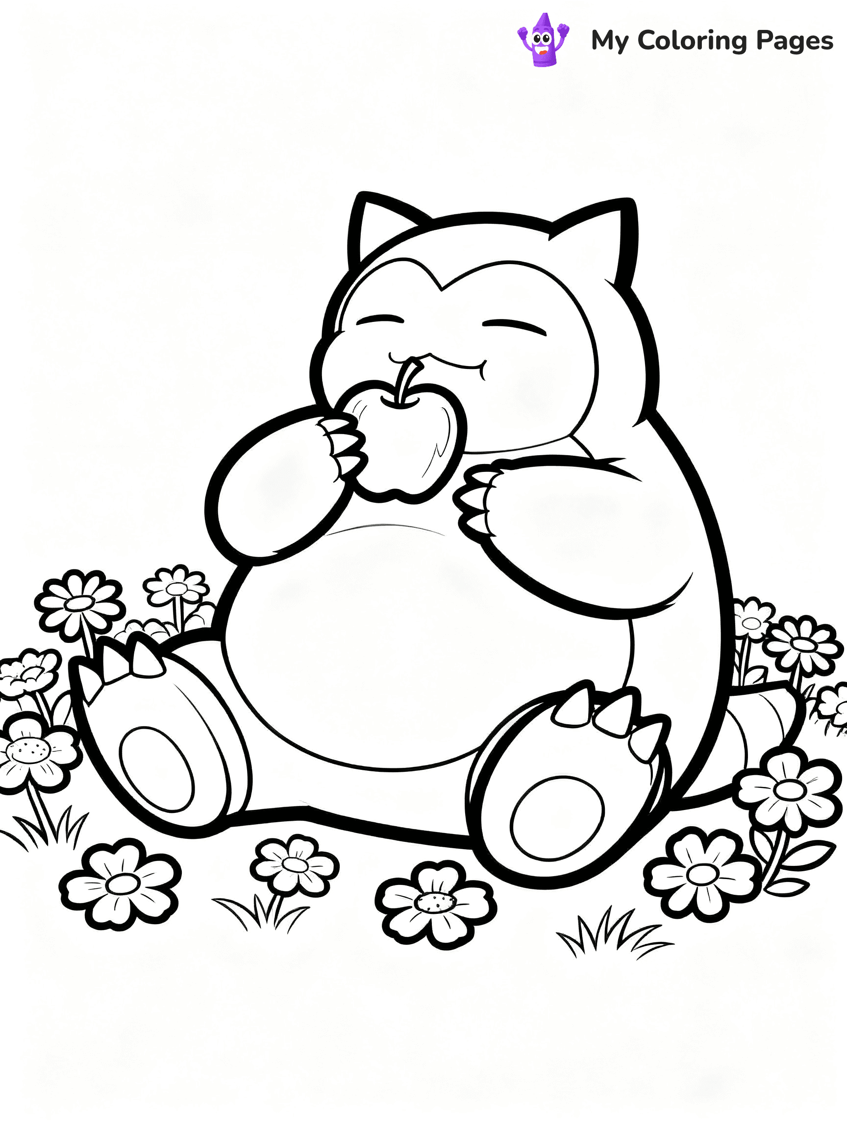 Snorlax Coloring Pages - 1