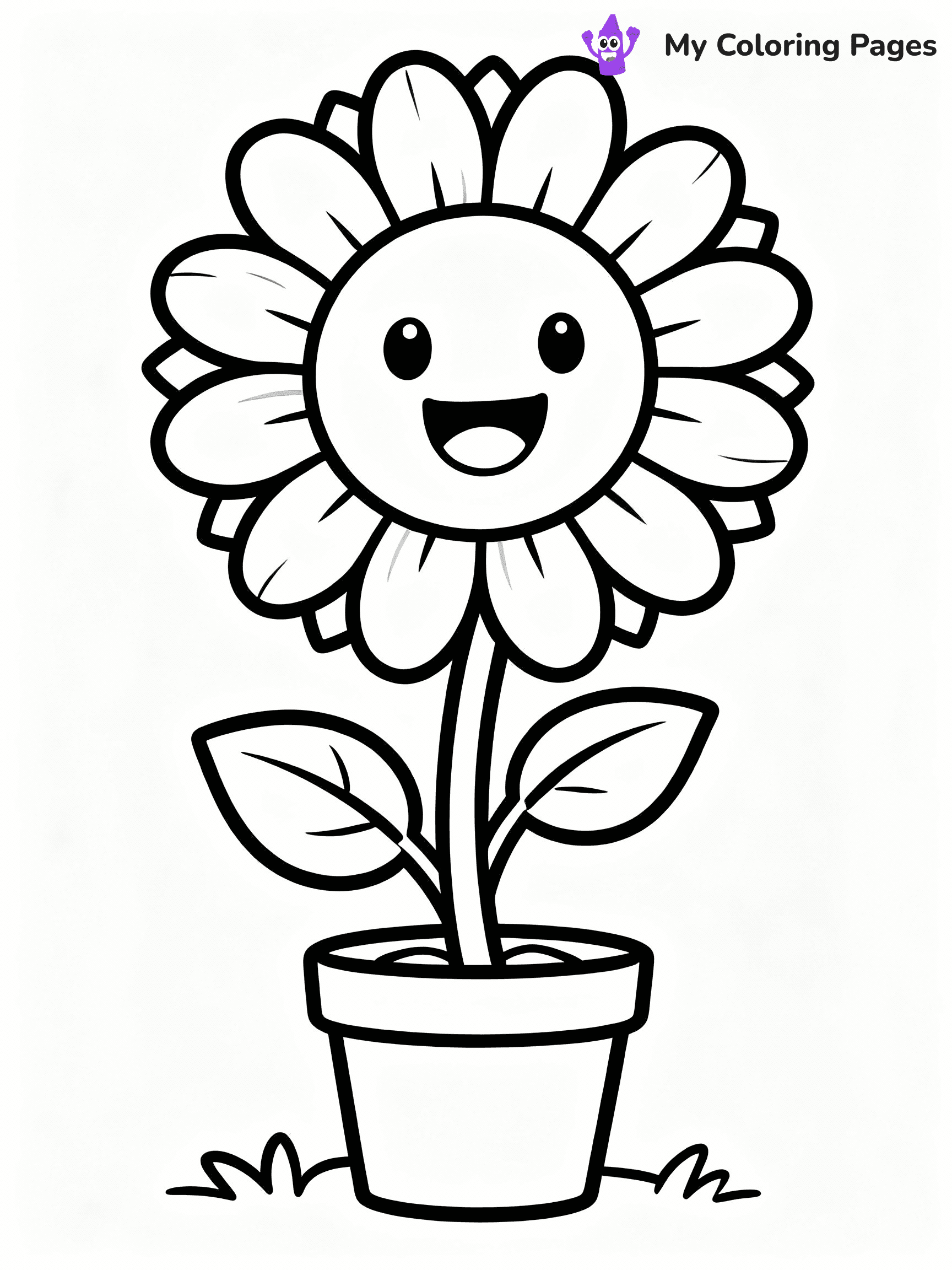 Sunflower Coloring Pages - 61