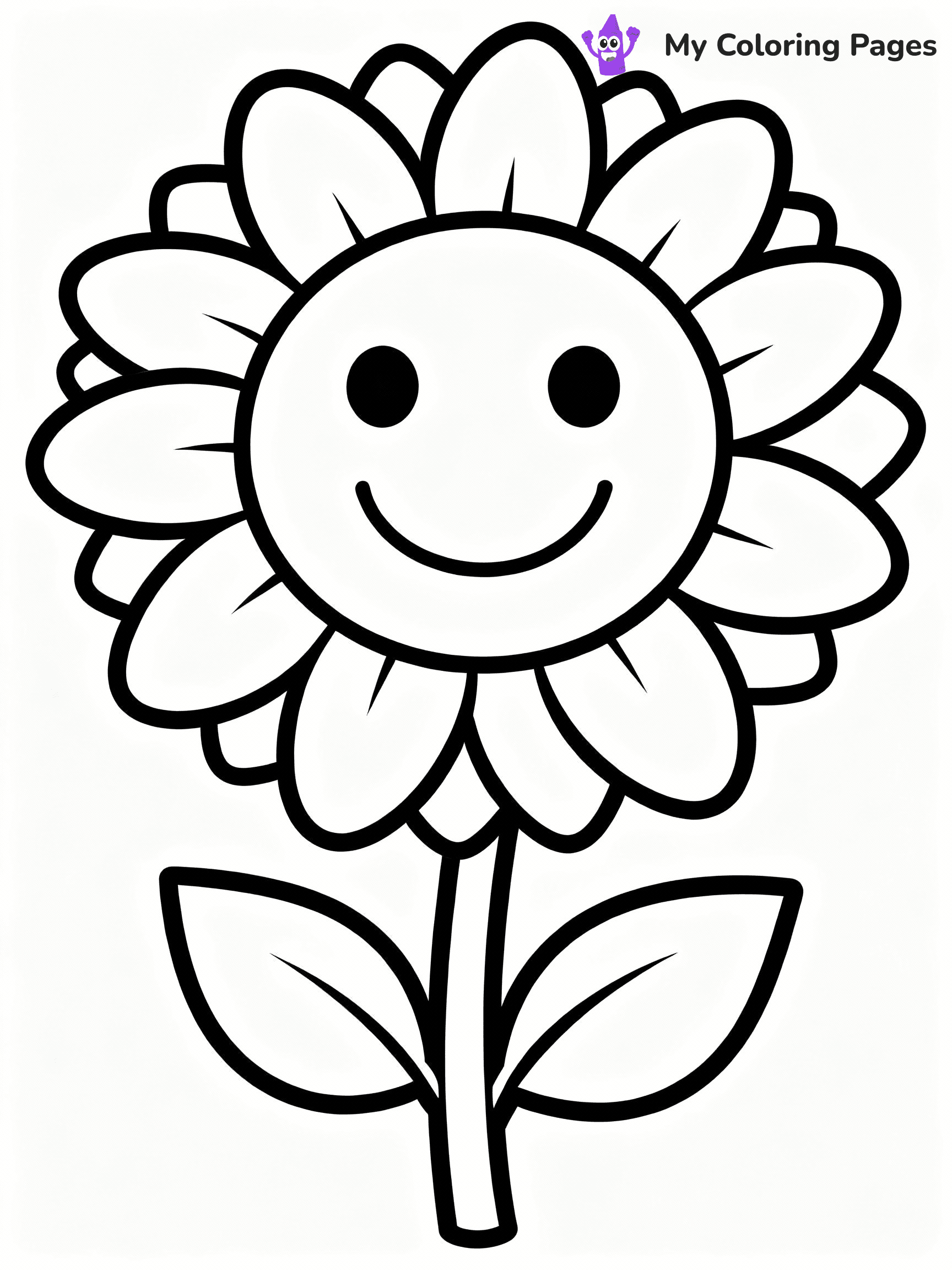 Sunflower Coloring Pages - 57
