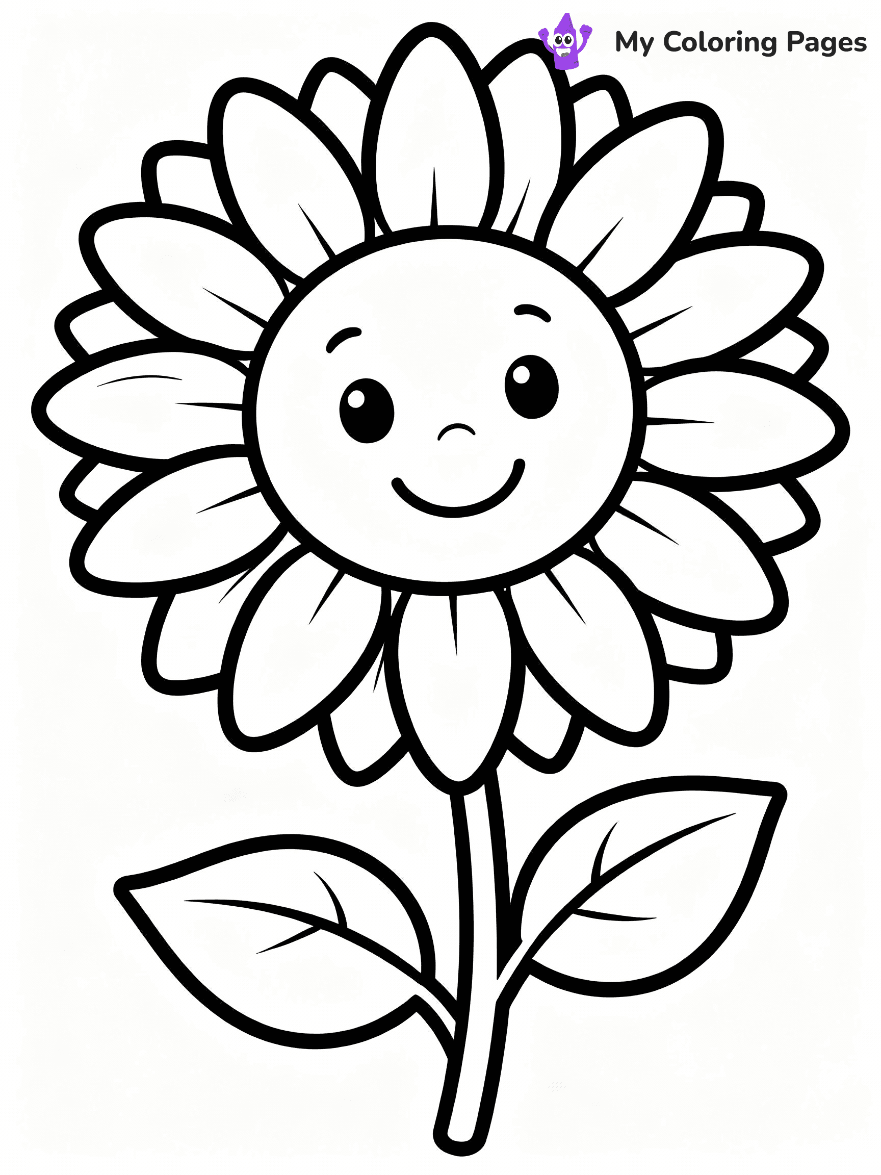 Sunflower Coloring Pages - 56
