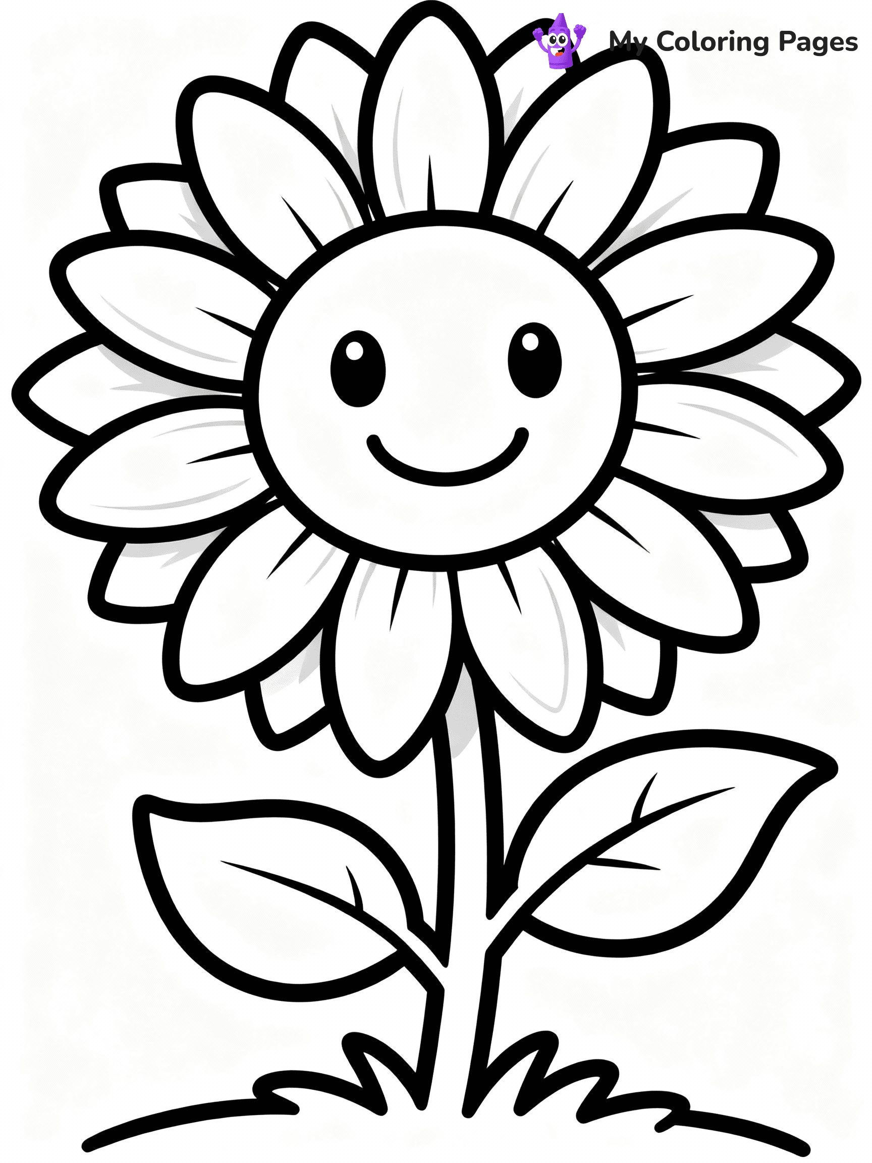 Sunflower Coloring Pages - 54