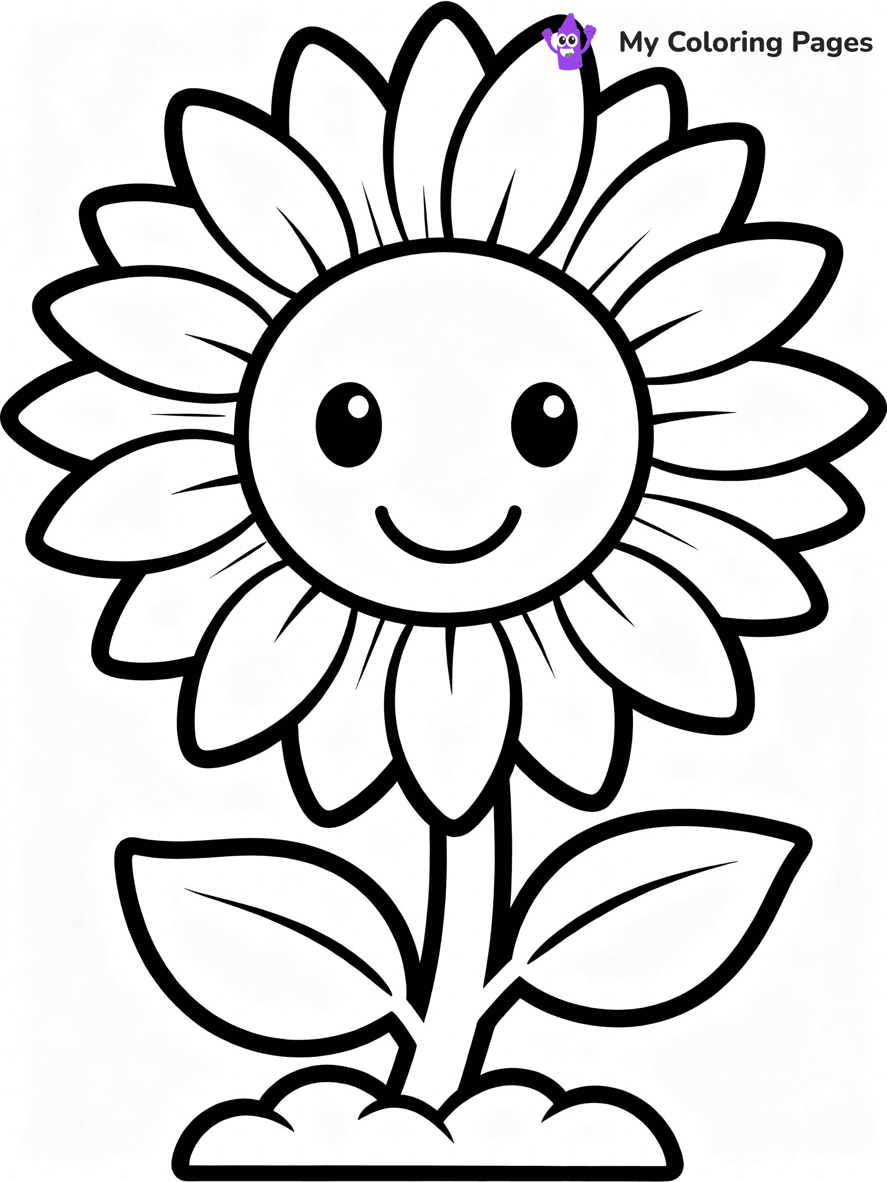 Sunflower Coloring Pages - 53