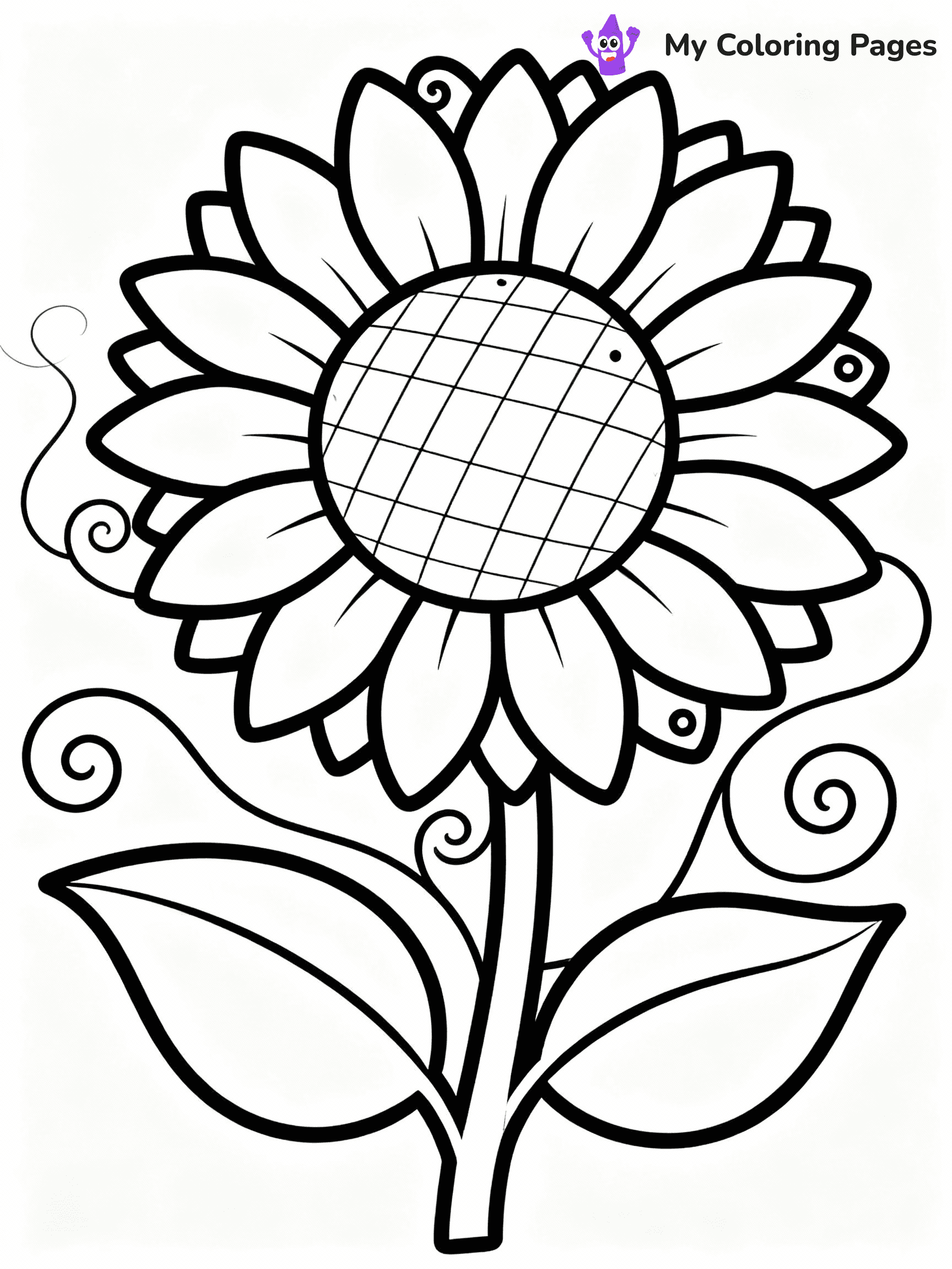 Sunflower Coloring Pages - 10