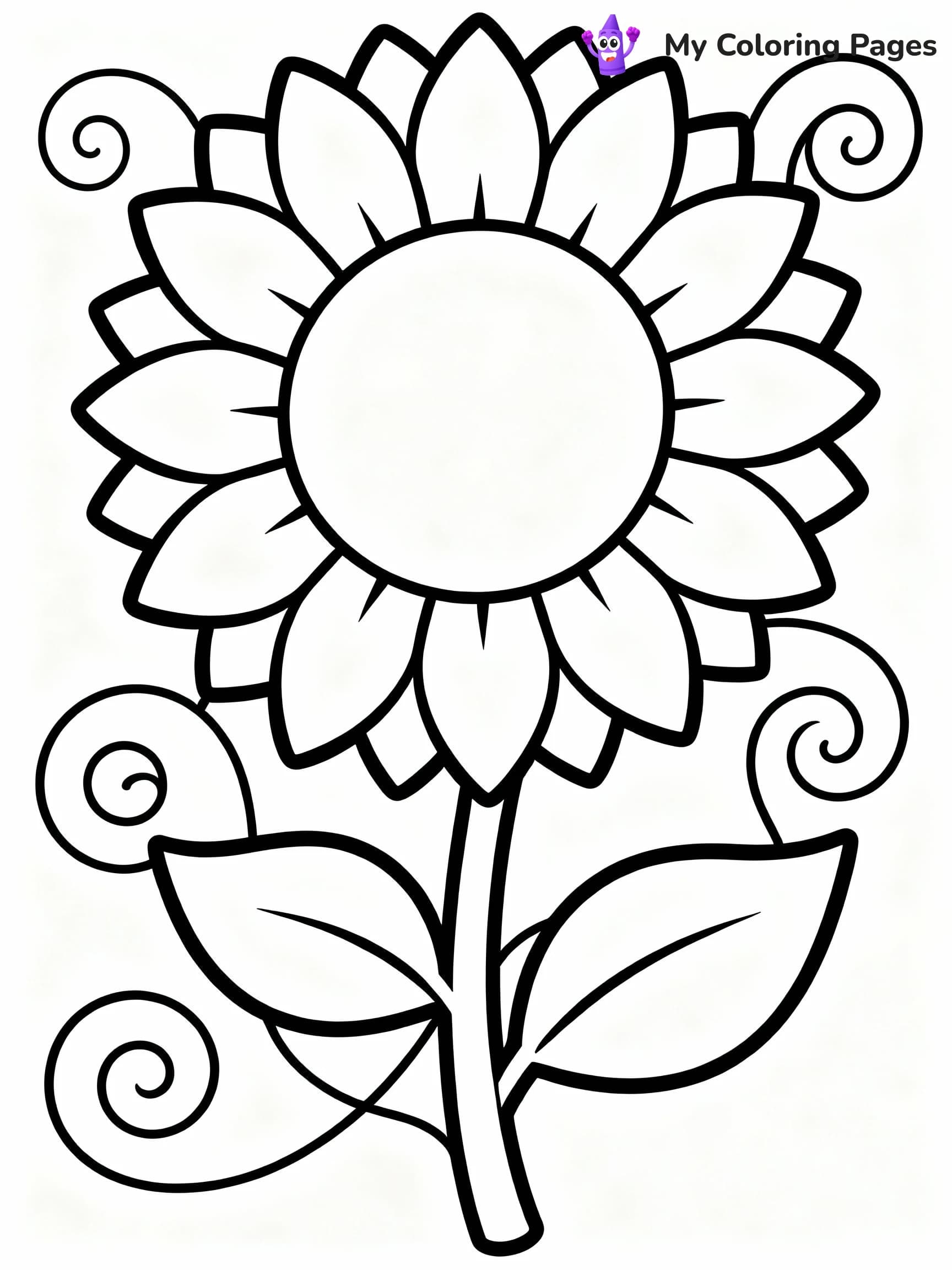 Sunflower Coloring Pages - 8
