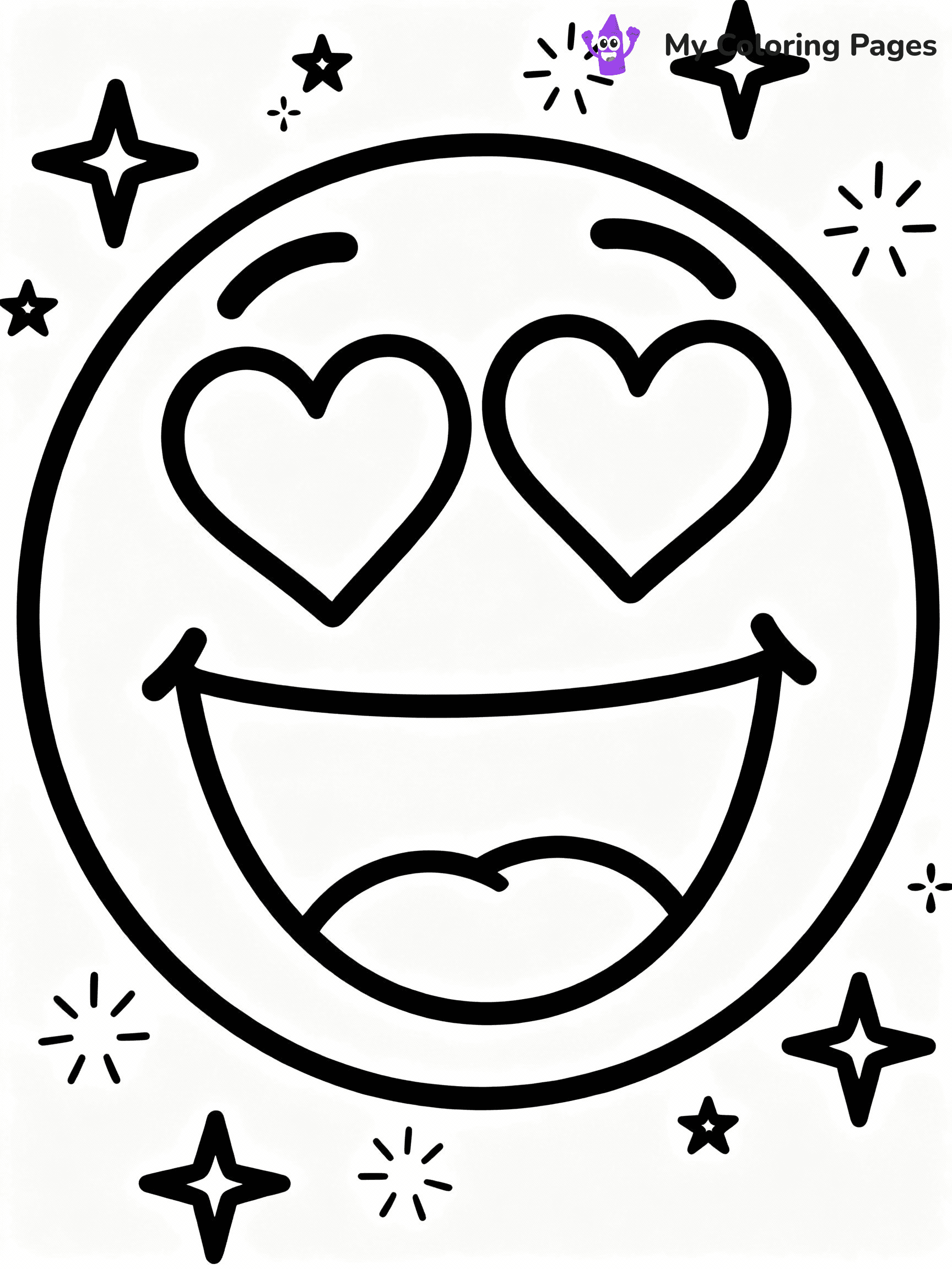 Smiley Face Coloring Pages - 24