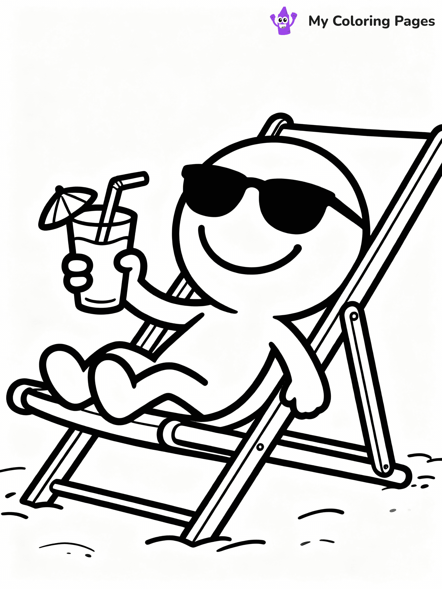 Smiley Face Coloring Pages - 21