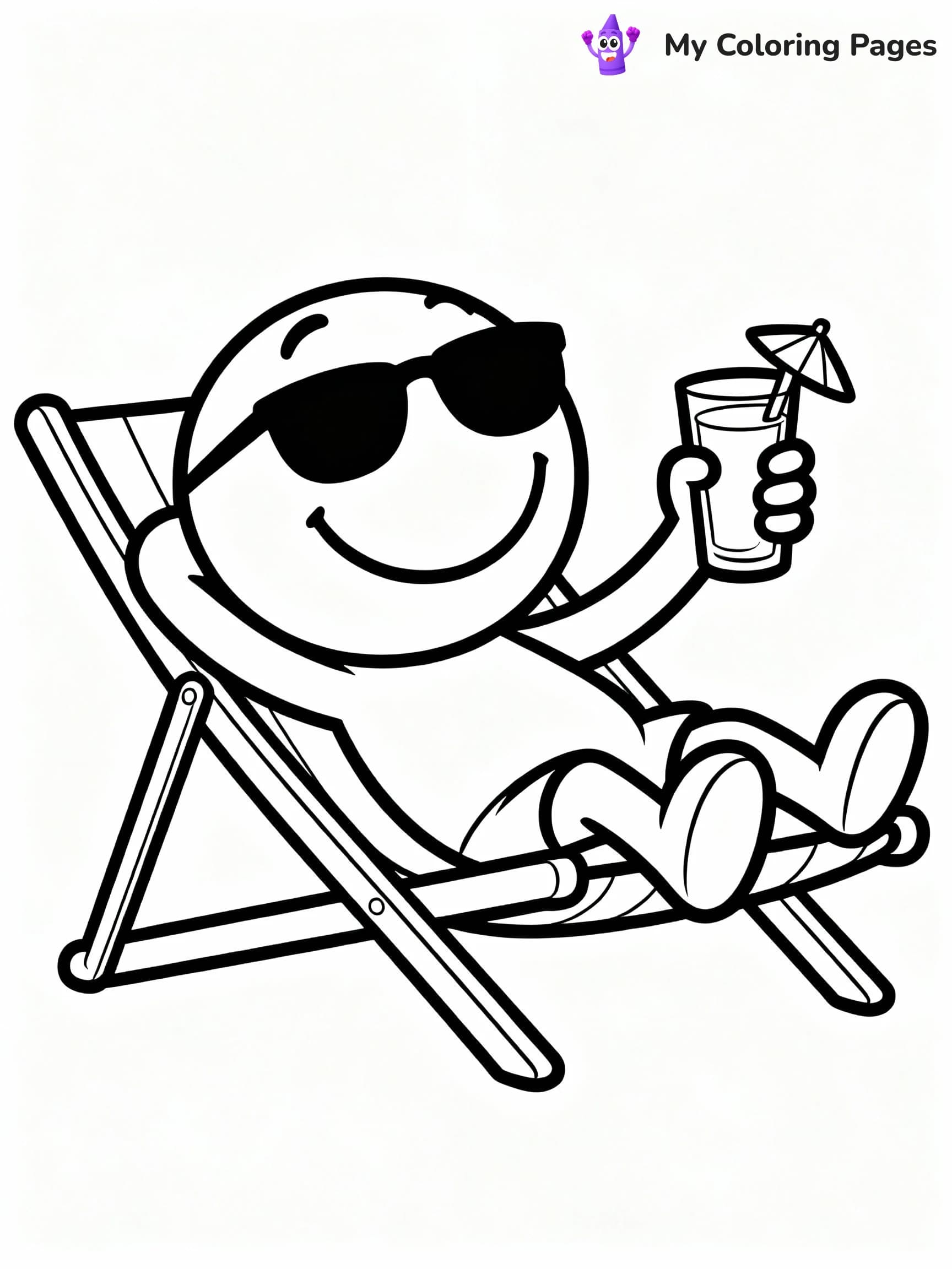 Smiley Face Coloring Pages - 20